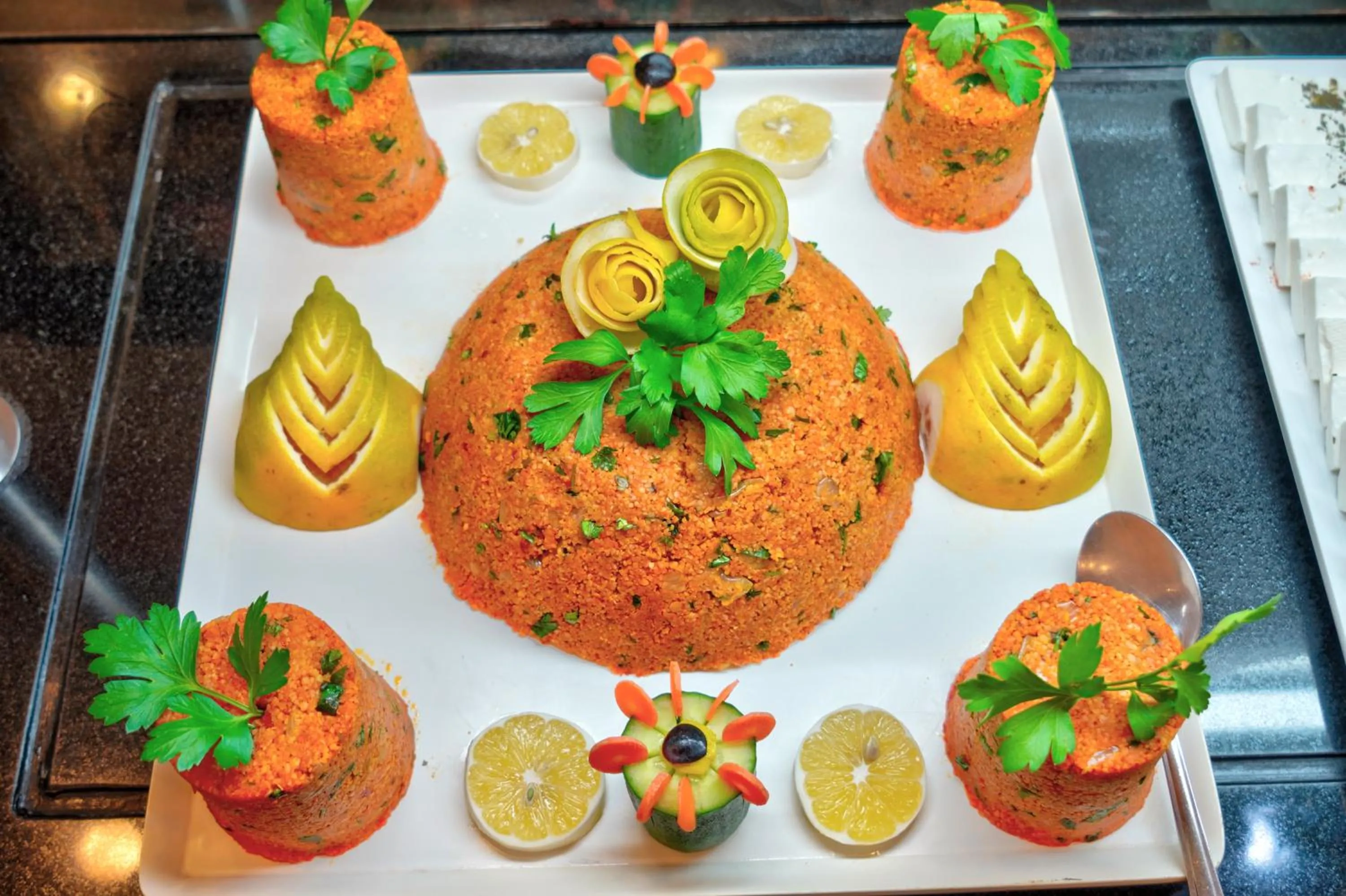 Food in Blue Fish Hotel All Inclusive