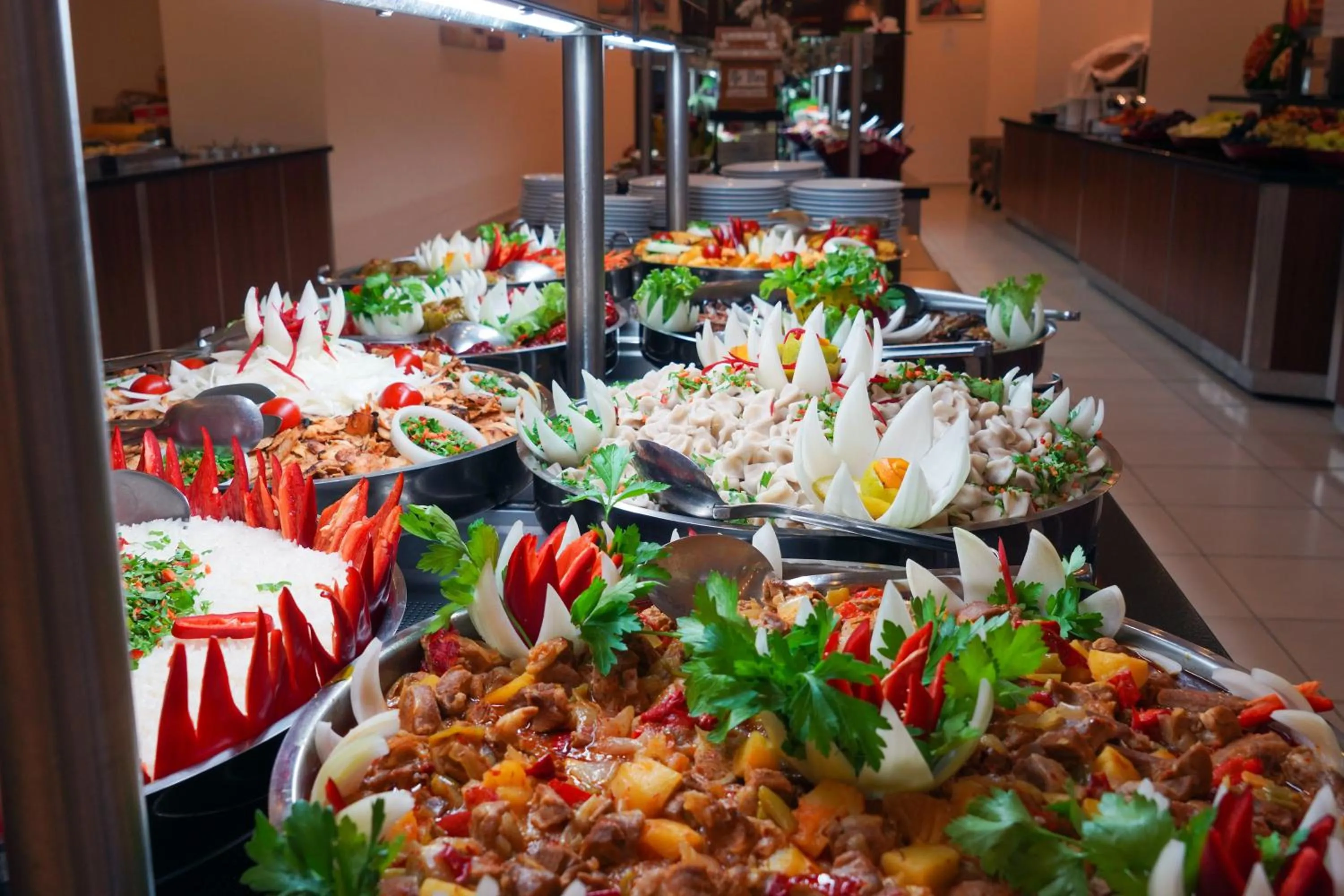 Food and drinks in Blue Fish Hotel All Inclusive