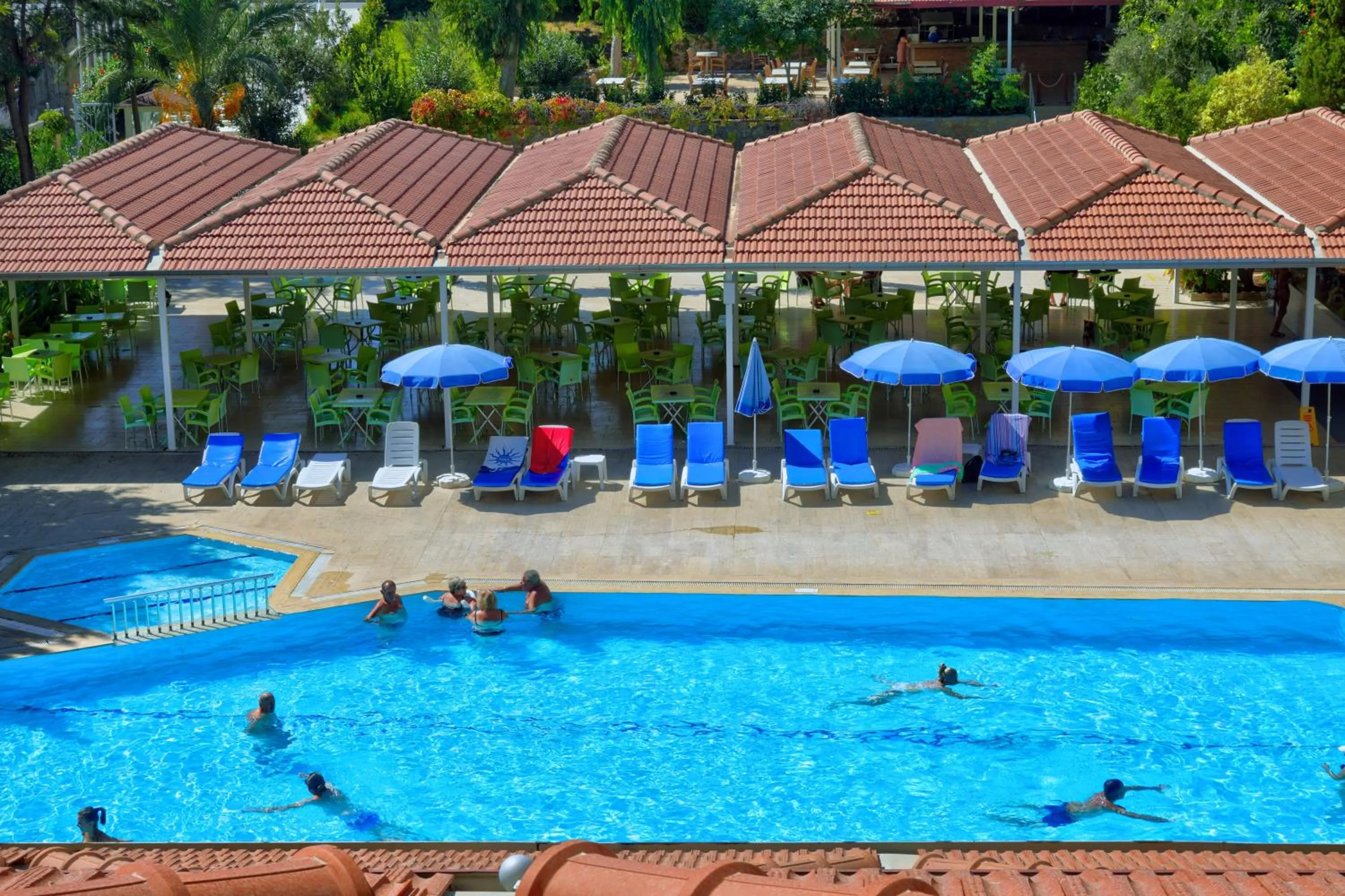 Pool view in Blue Fish Hotel All Inclusive