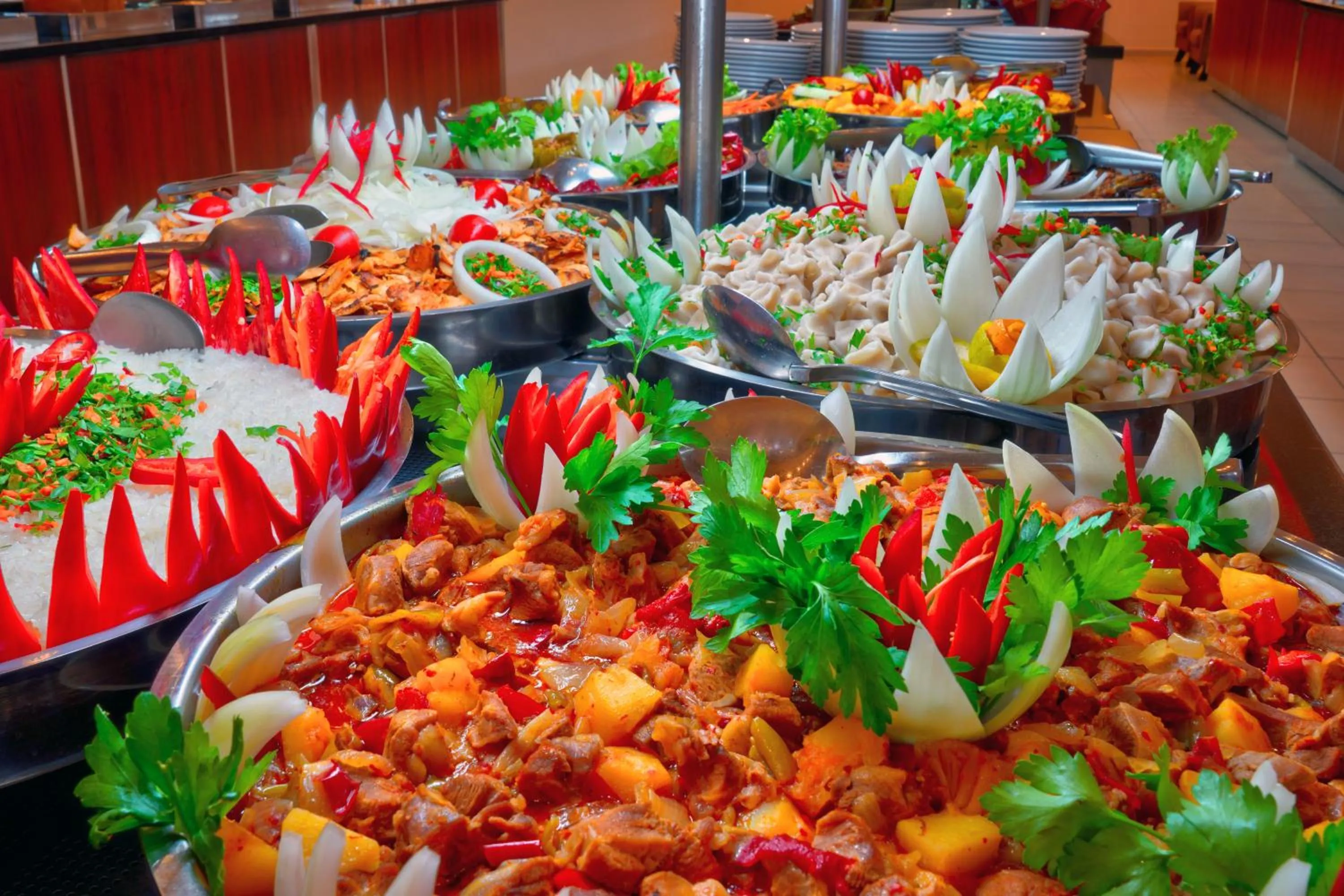 Food and drinks in Blue Fish Hotel All Inclusive