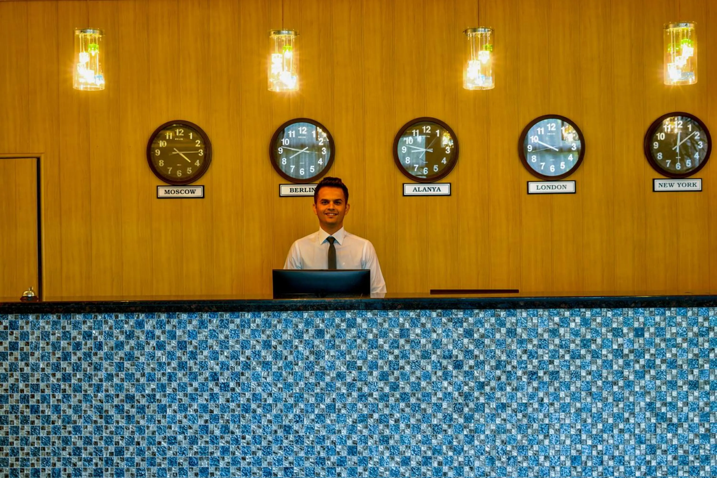 Lobby or reception in Blue Fish Hotel All Inclusive