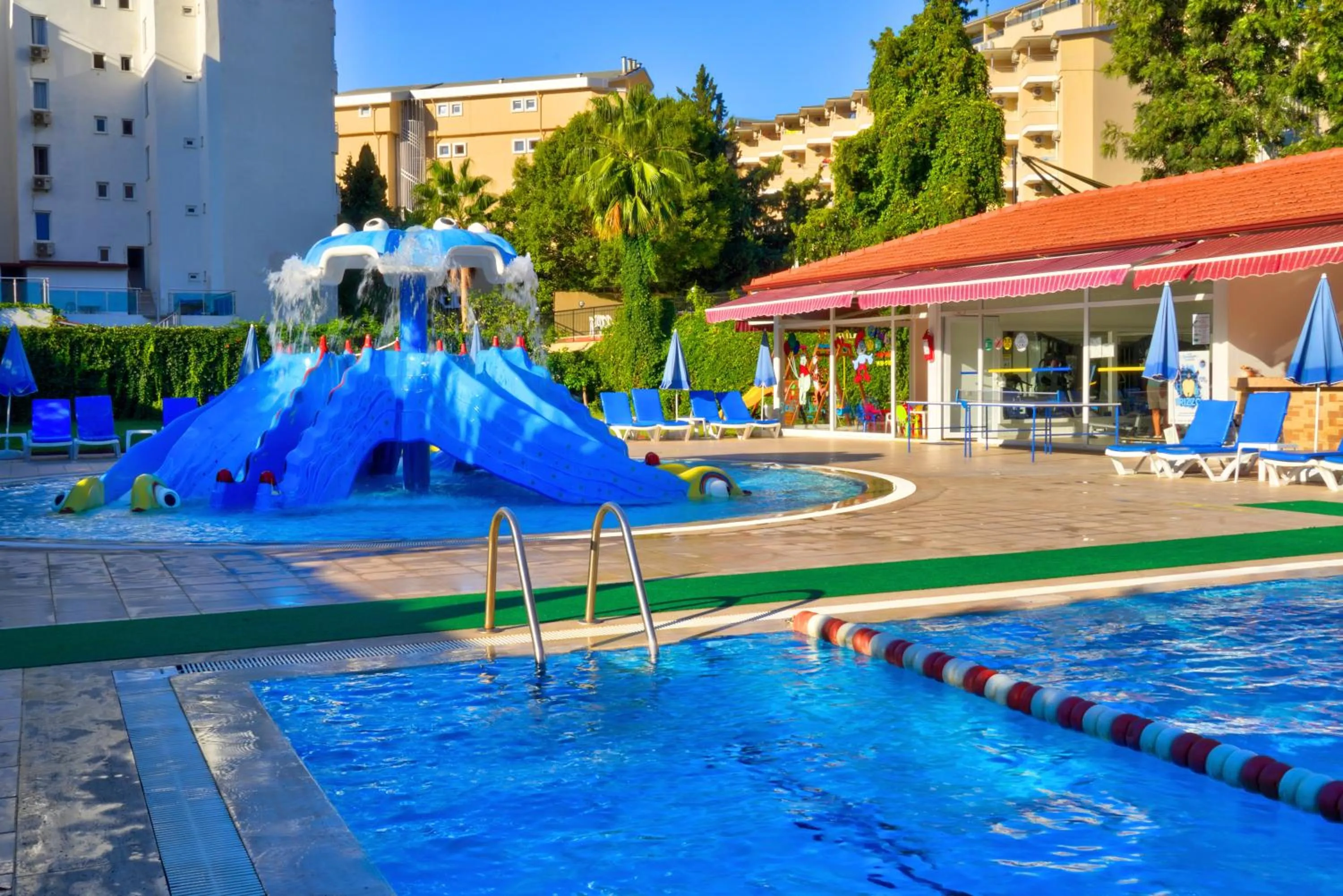 Aqua park in Blue Fish Hotel All Inclusive