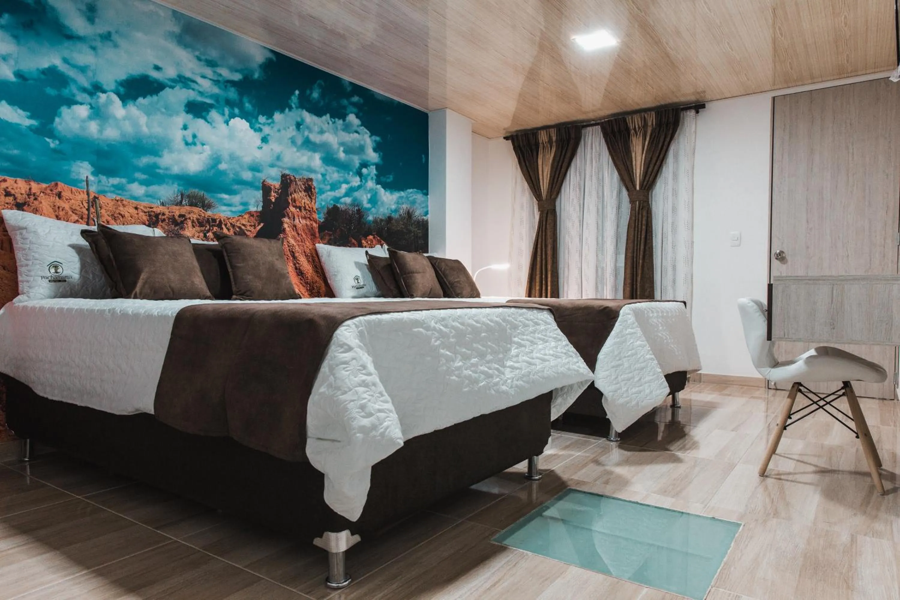 Standard Double Room with Two Double Beds in Hotel Pachamama Spa