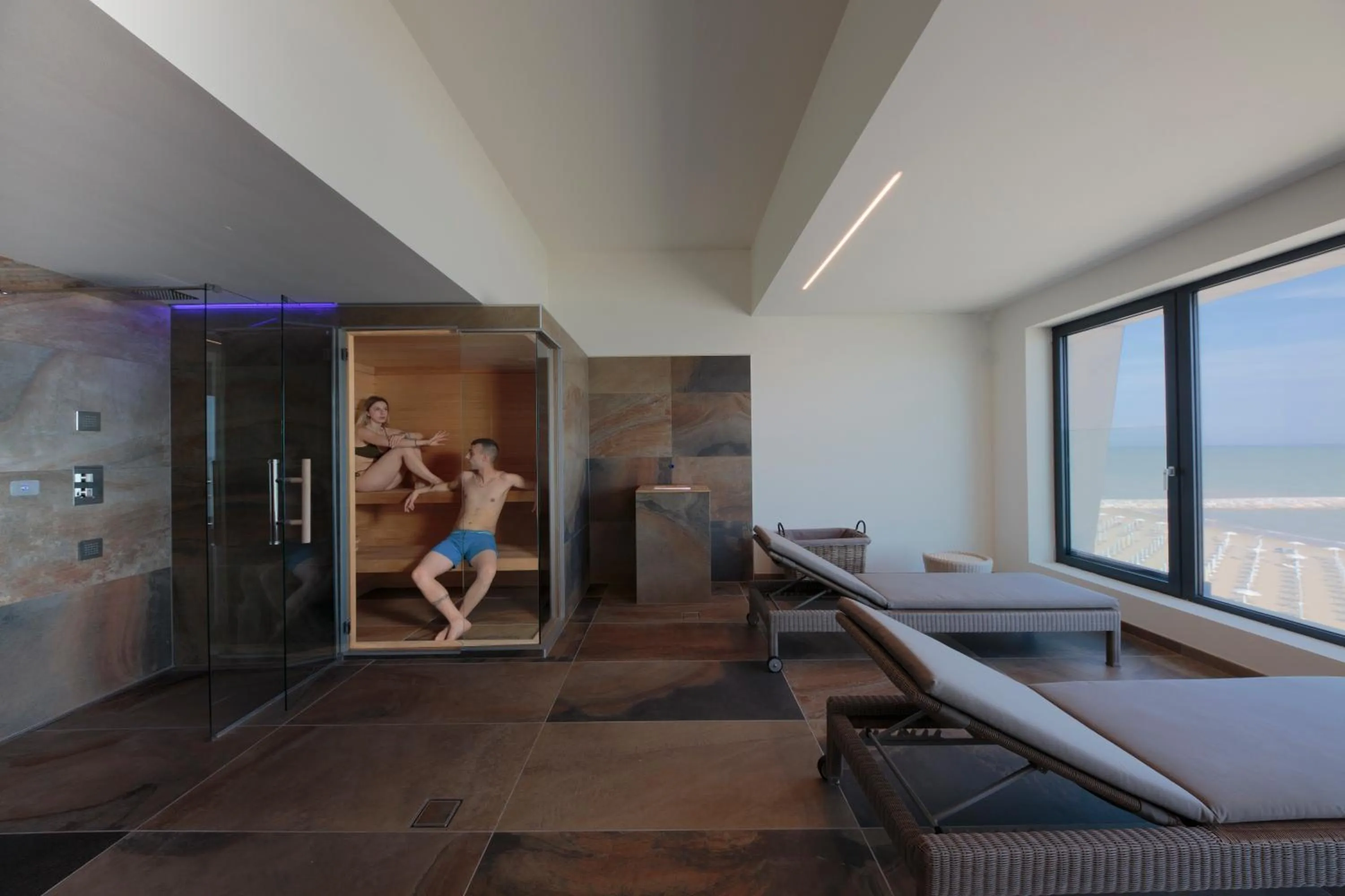 Sauna in Hotel Ariston