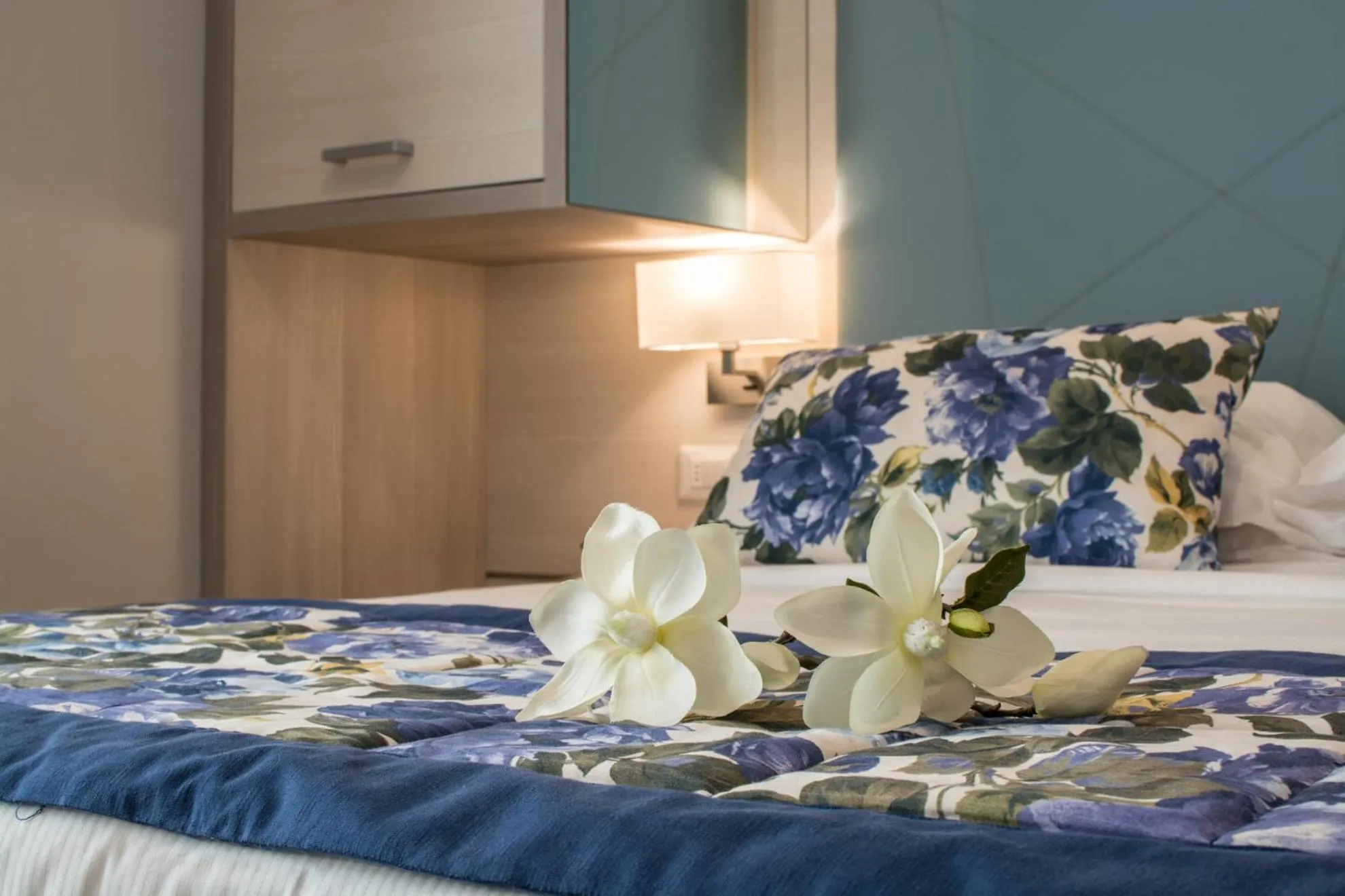 Bed in Hotel Doriana