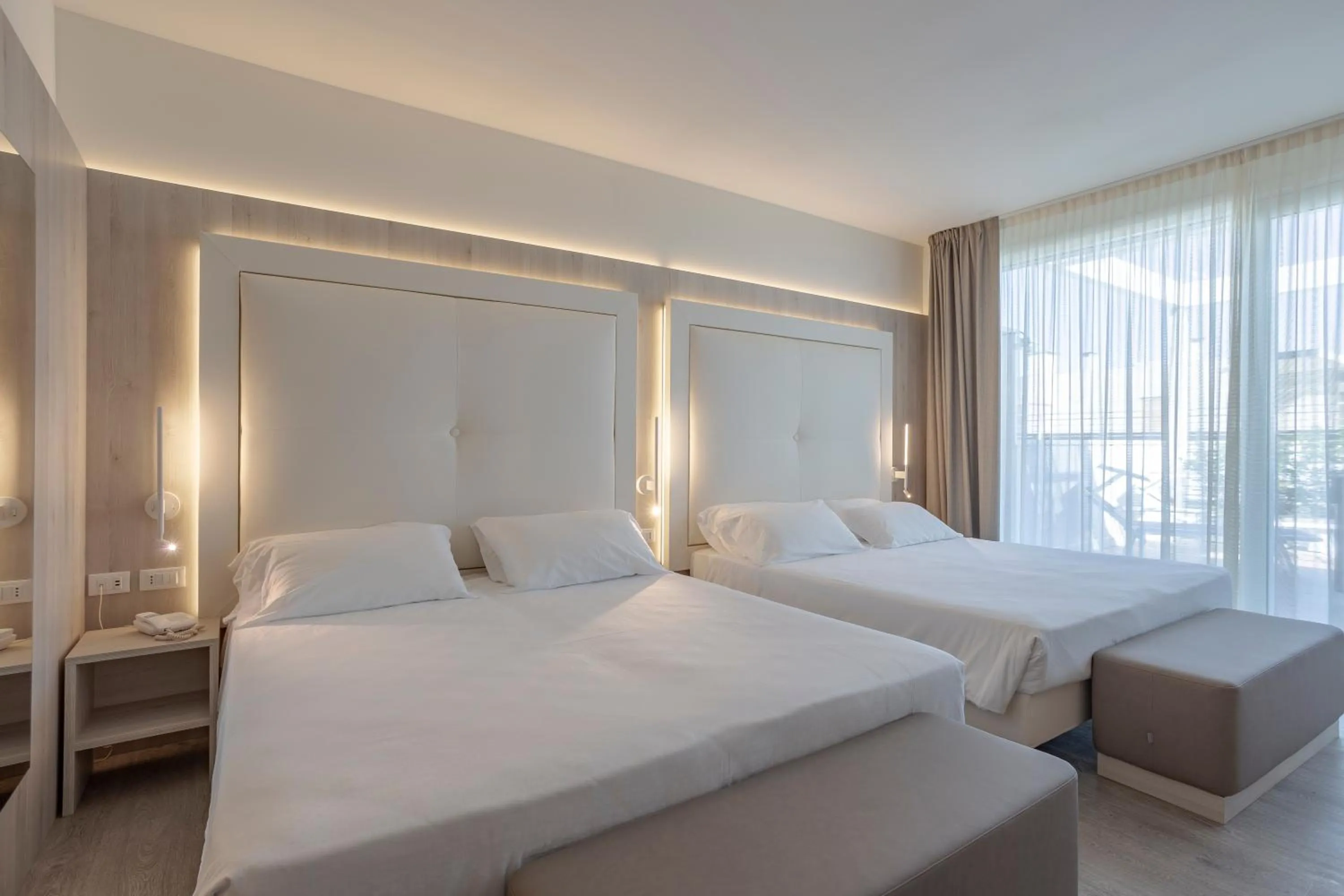 Bed in Hotel Doriana