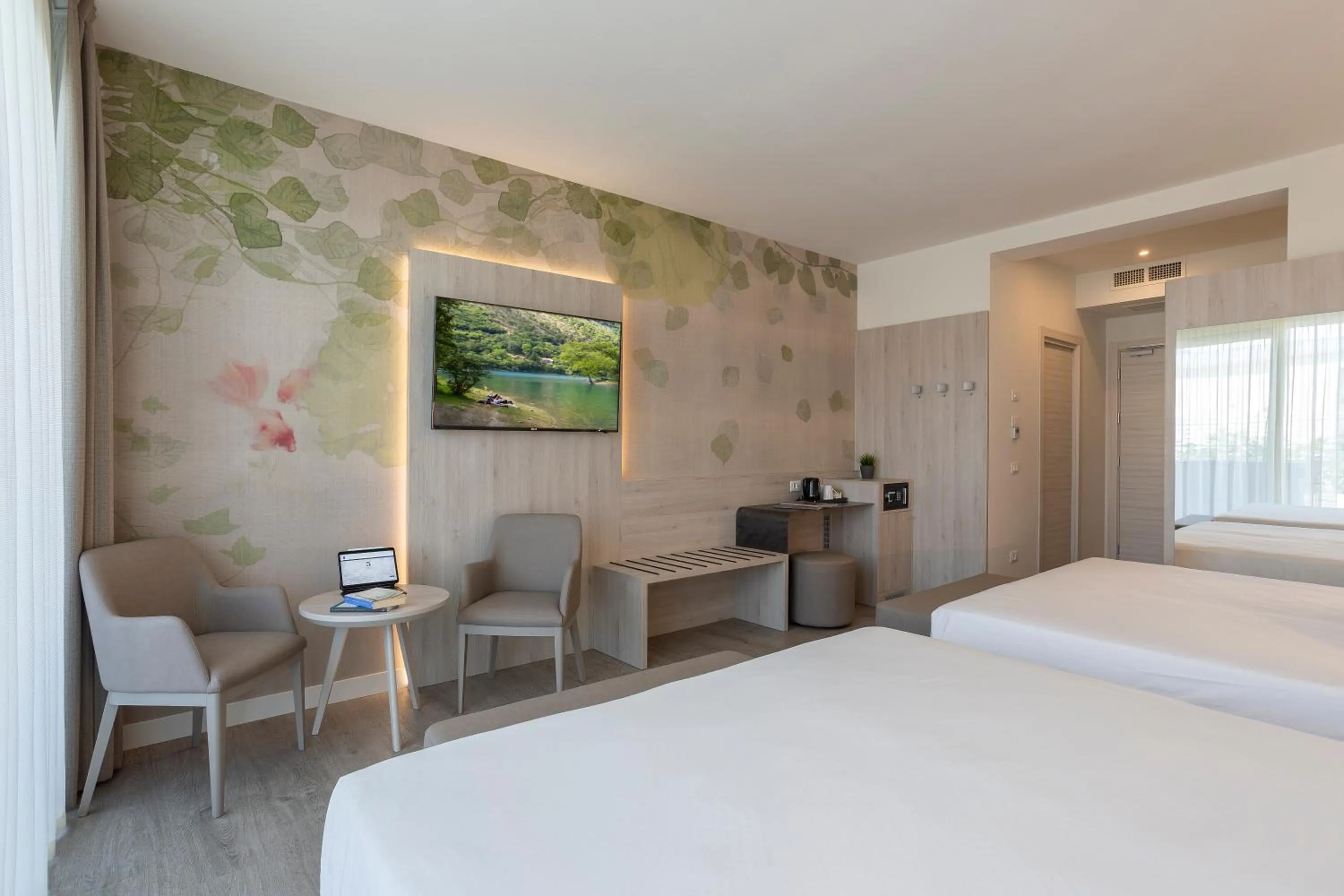 Bed in Hotel Doriana