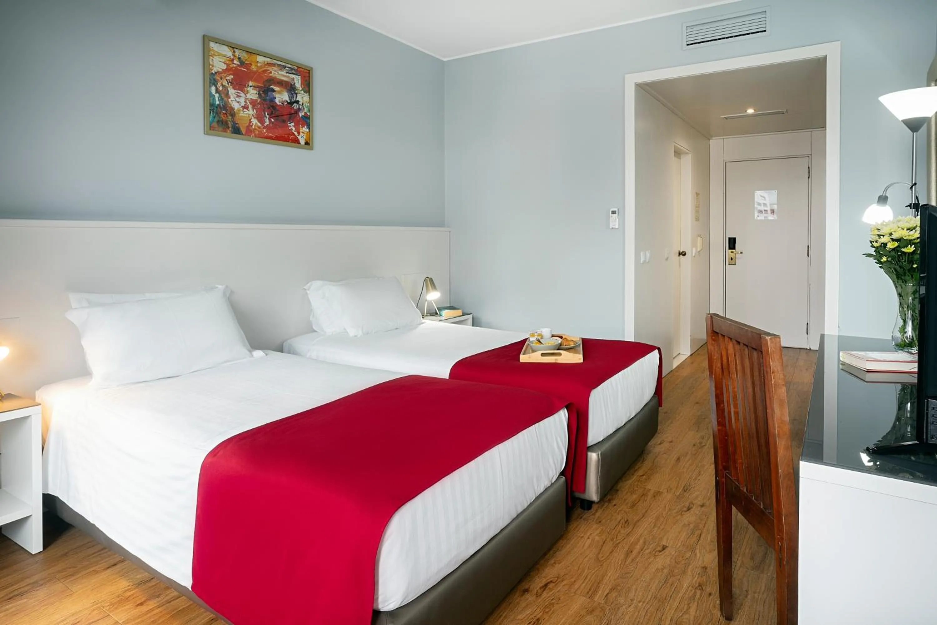 Bed in Hotel Estacão - Braga