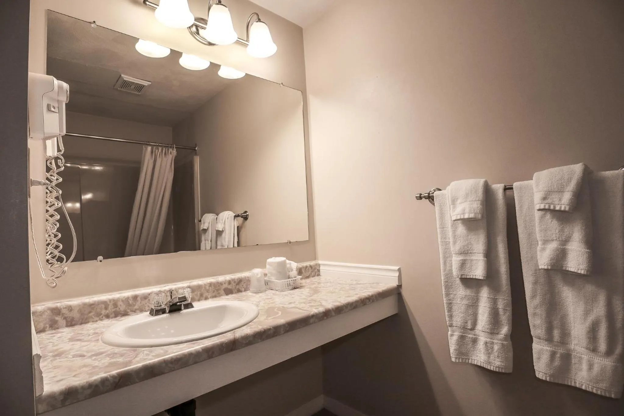 Bathroom in Atlantic Motel