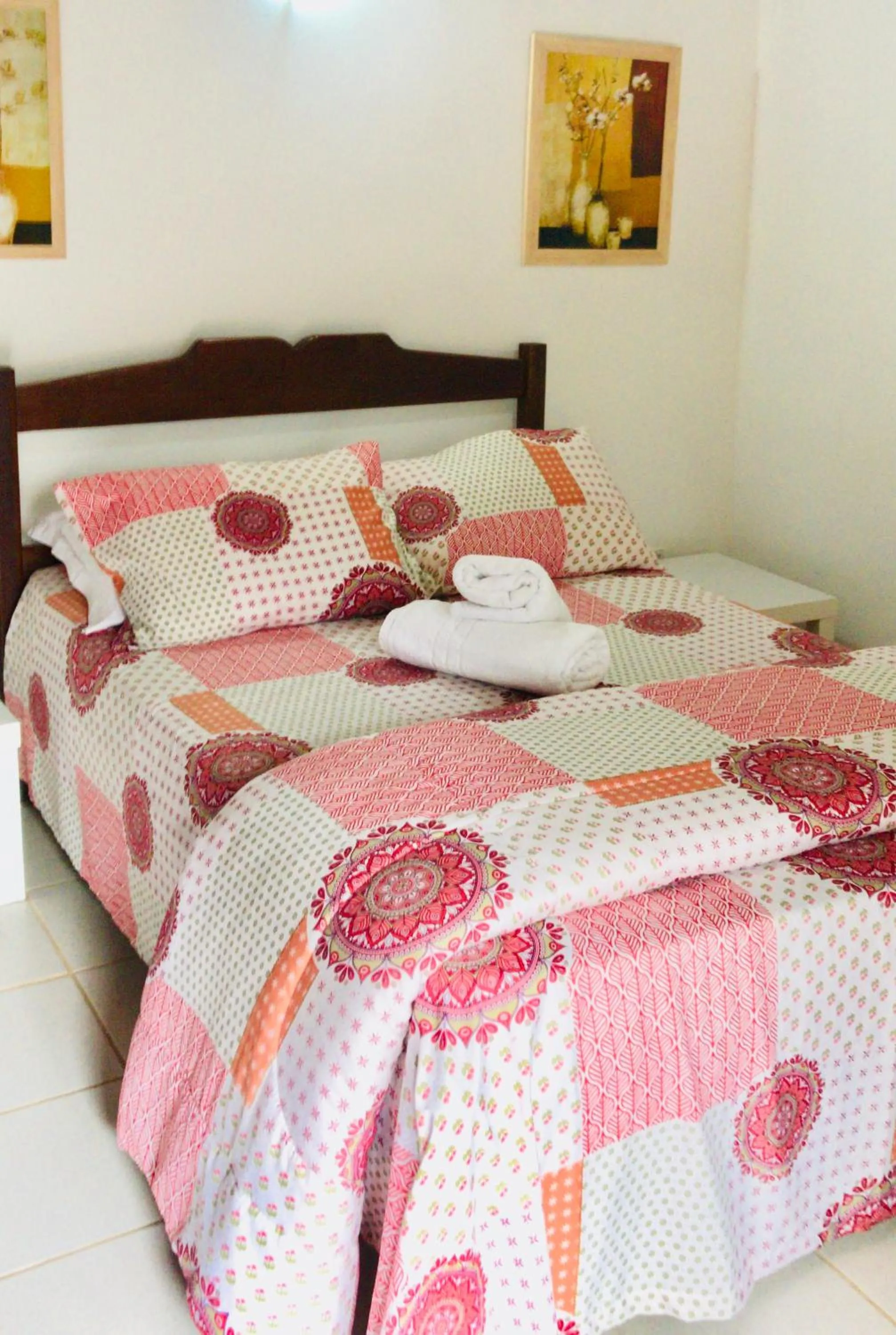 Bed in Pousada Cabanas da Serra Lumiar