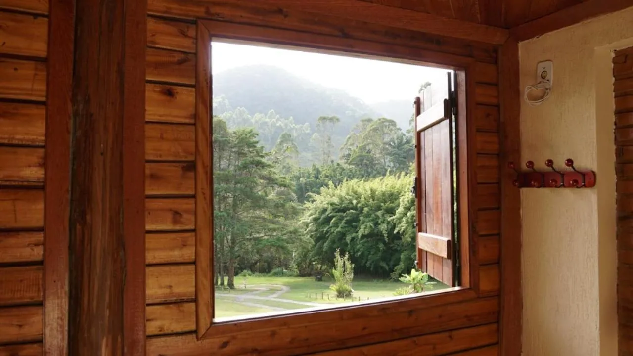 Garden view in Pousada Cabanas da Serra Lumiar