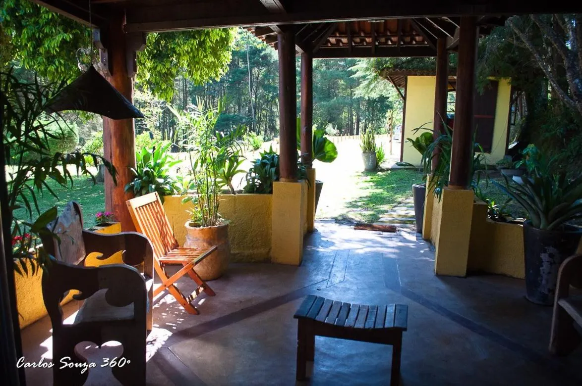 Patio in Pousada Cabanas da Serra Lumiar