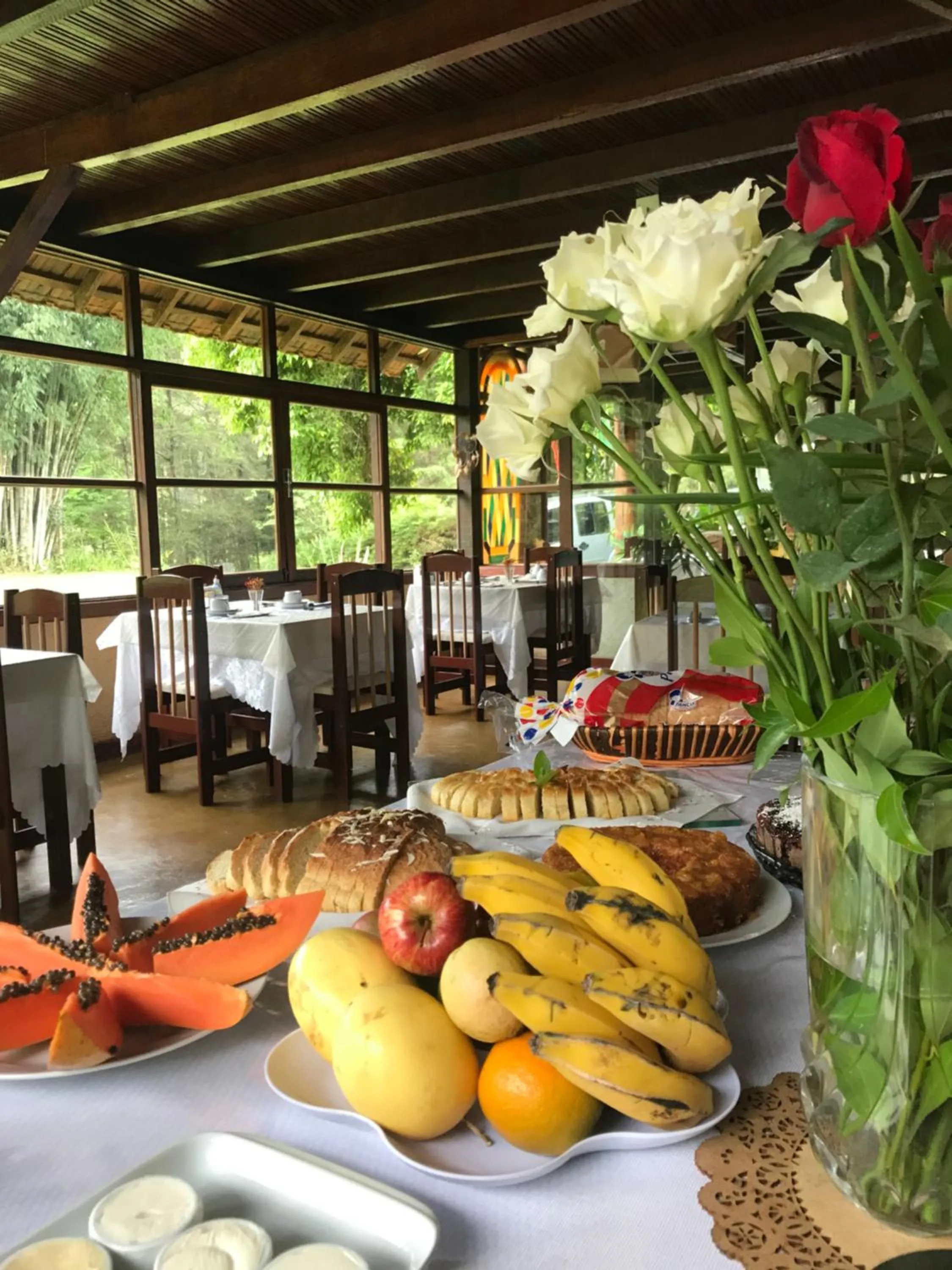 Breakfast in Pousada Cabanas da Serra Lumiar