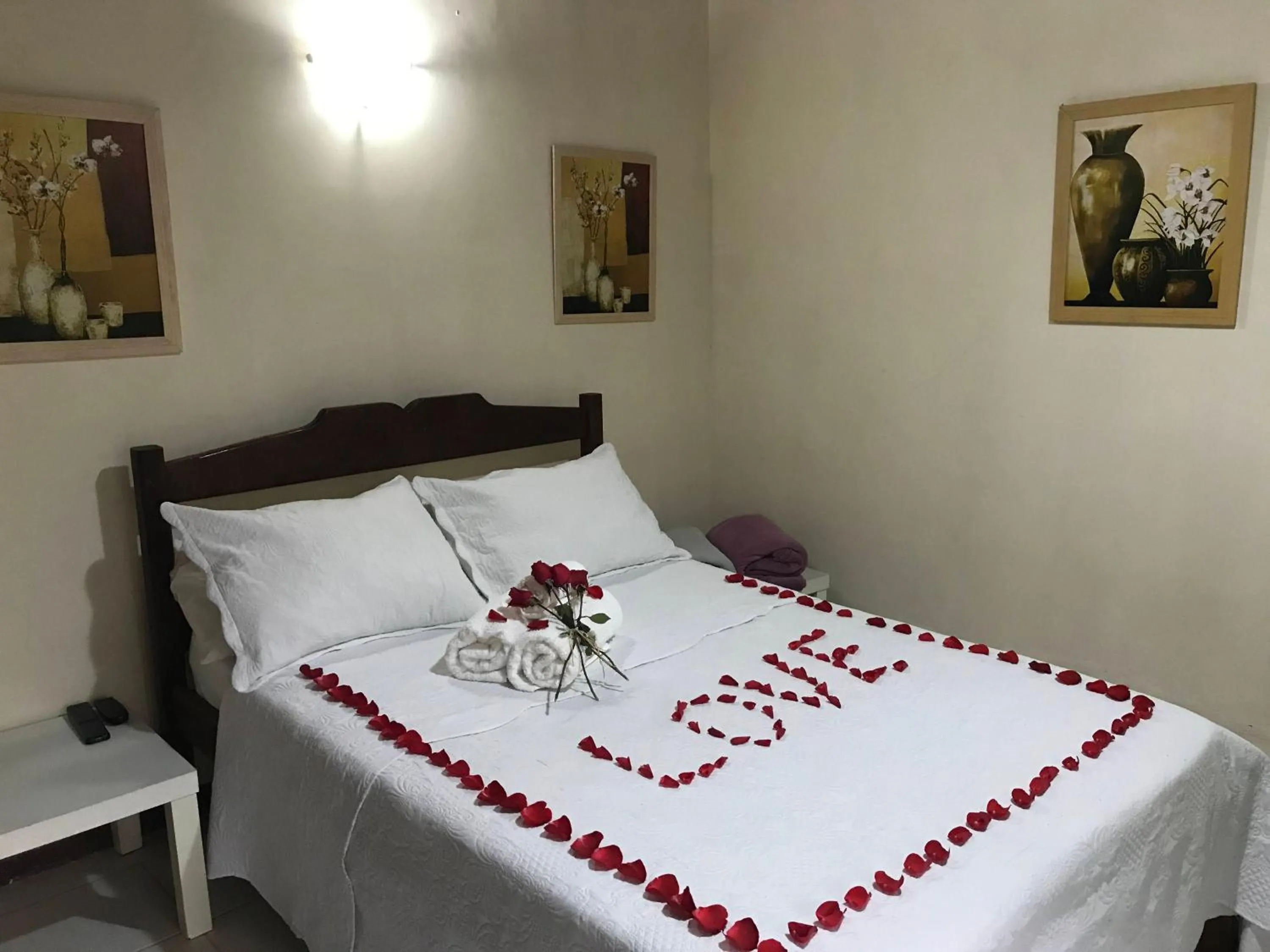 Bed in Pousada Cabanas da Serra Lumiar