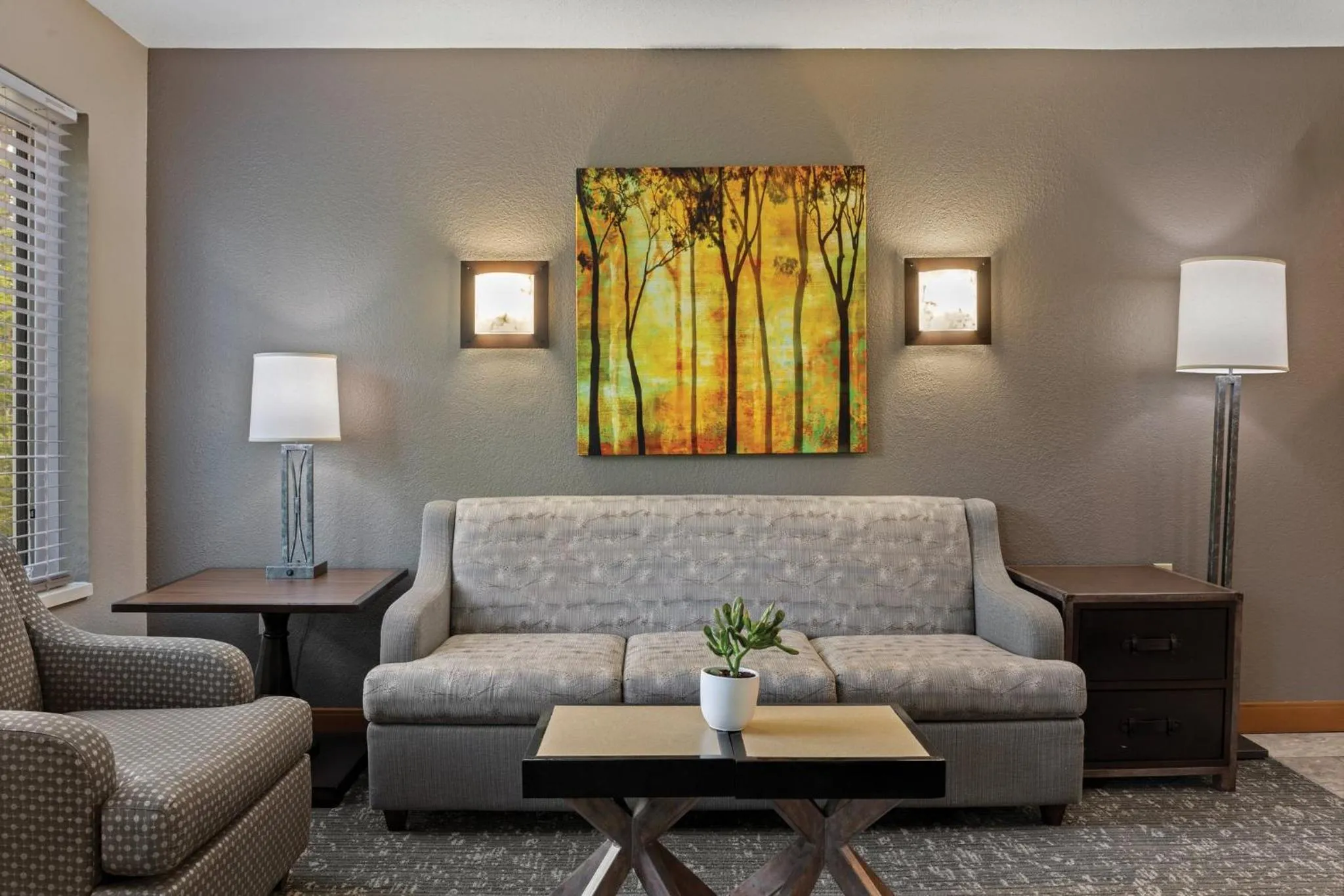 Living room in WorldMark Canmore-Banff