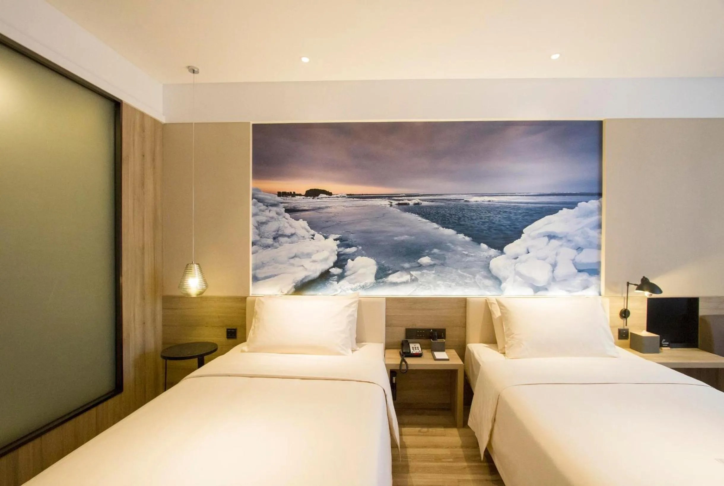 Bed in Atour Hotel Shenyang Hunnan Olympic Sports Center