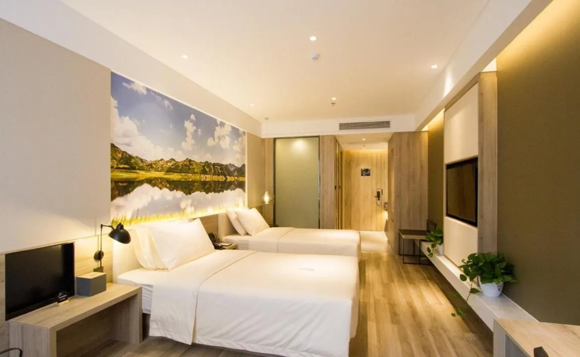 Bed in Atour Hotel Shenyang Hunnan Olympic Sports Center