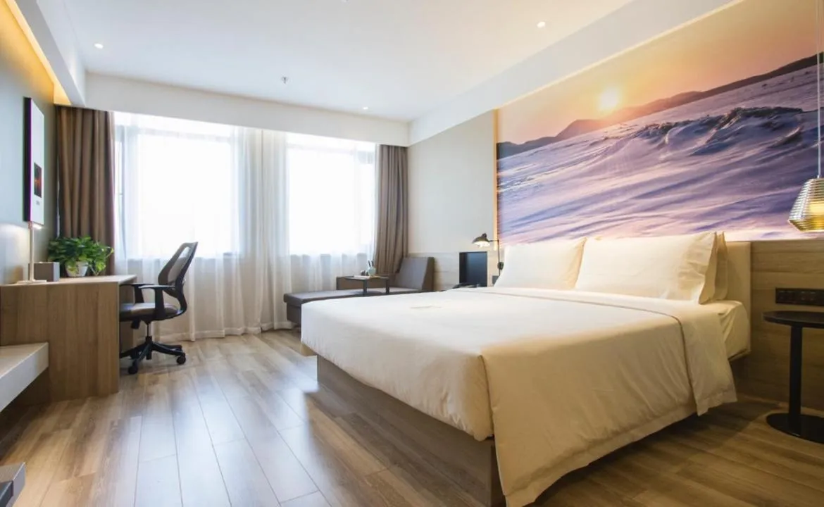 Bed in Atour Hotel Shenyang Hunnan Olympic Sports Center