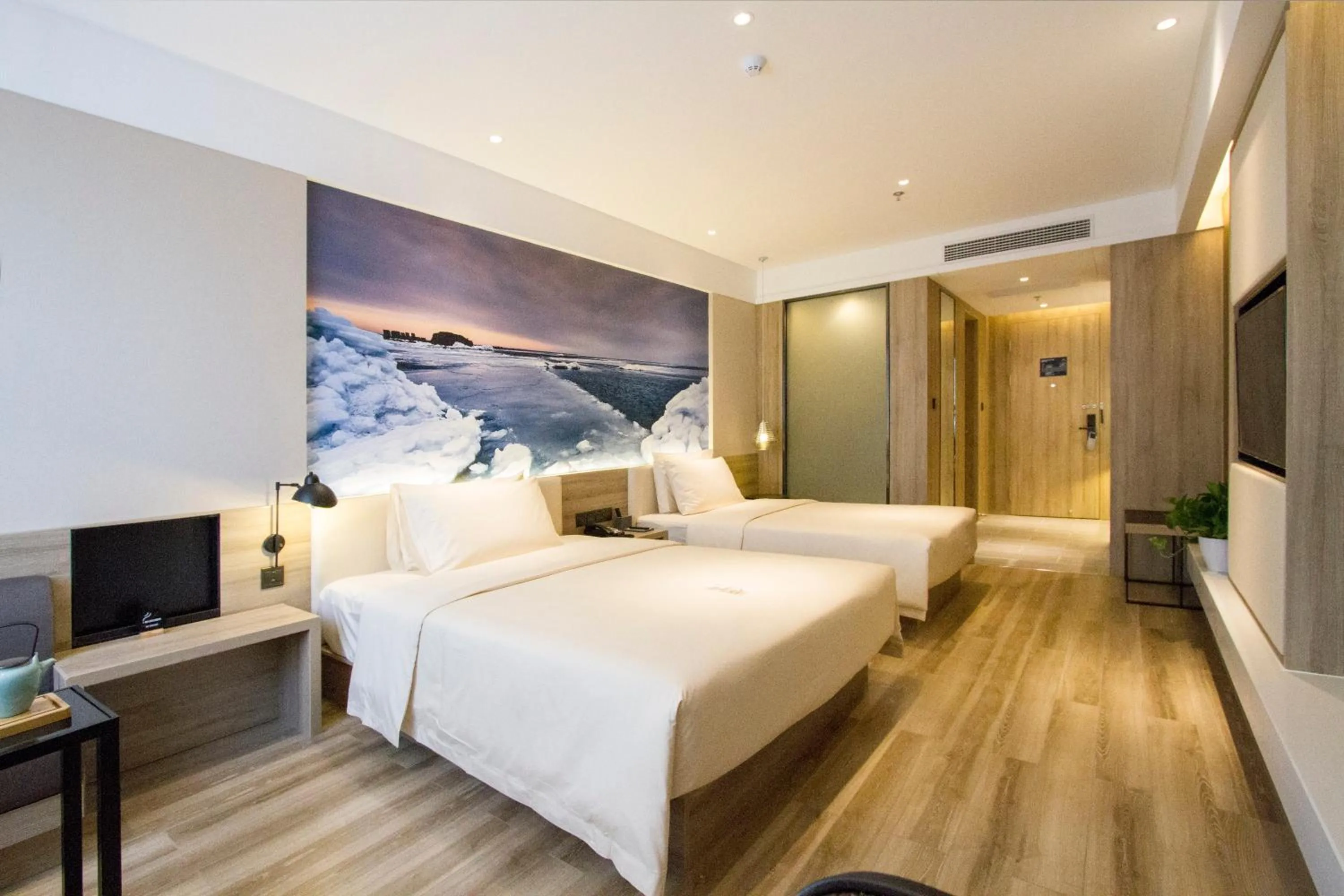 Bed in Atour Hotel Shenyang Hunnan Olympic Sports Center