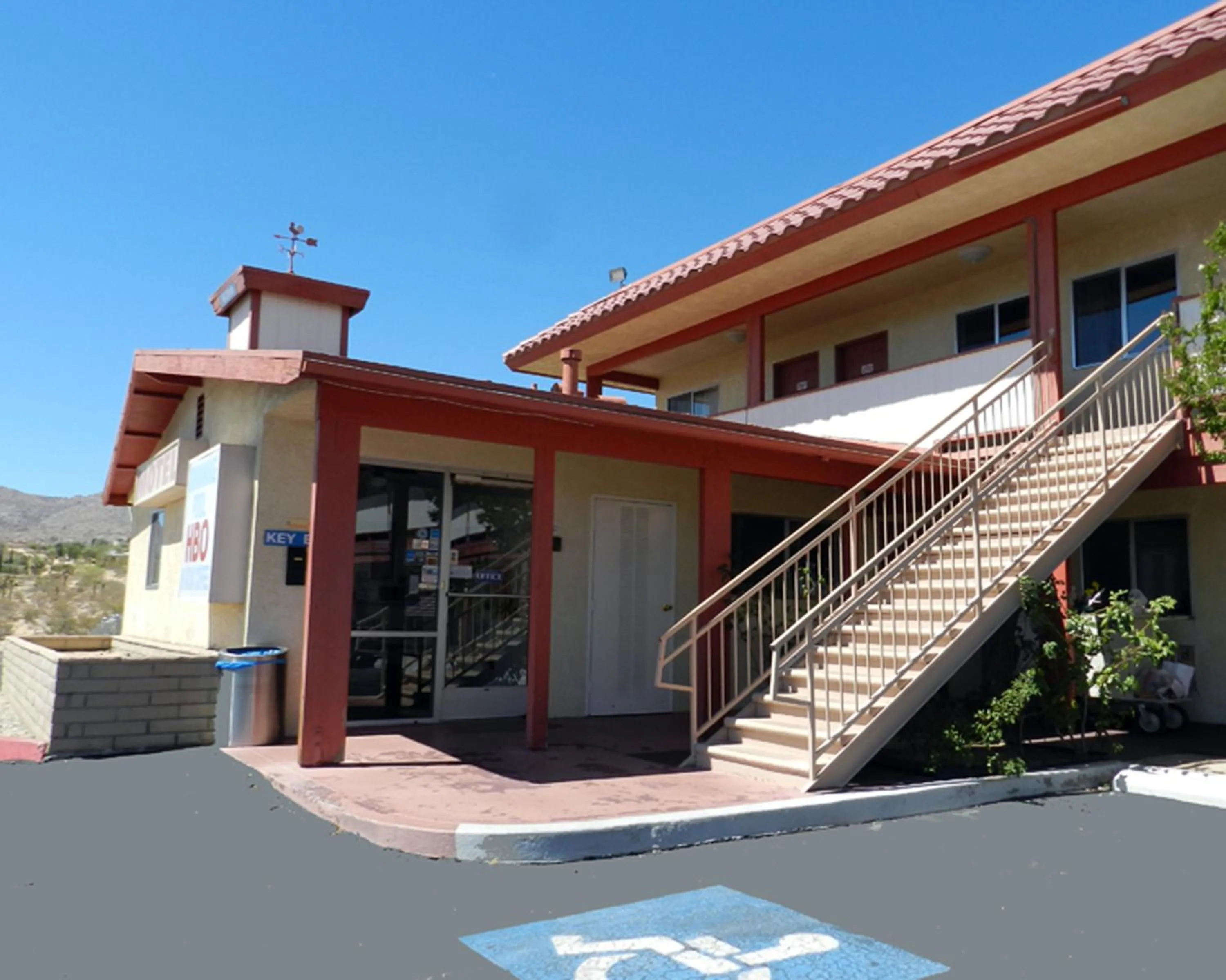 Facade/entrance in High Desert Motel Joshua Tree National Park