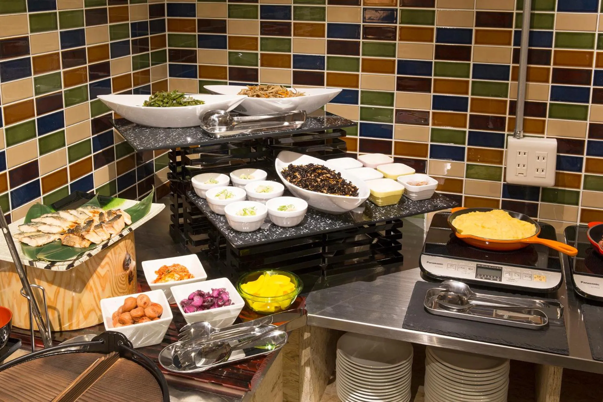 Buffet breakfast in Hotel Replace Namba Osaka