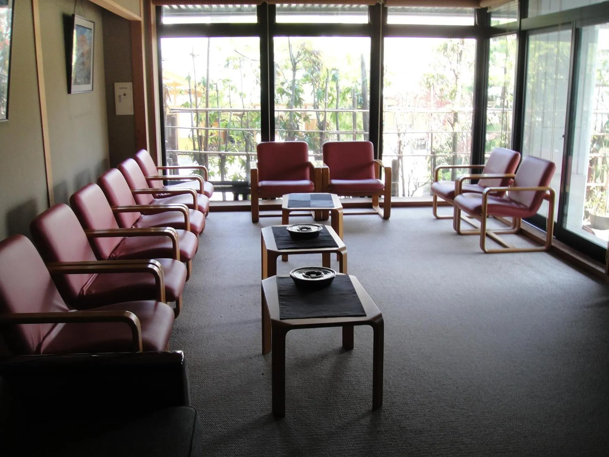 Communal lounge/ TV room in Otowaya Ryokan