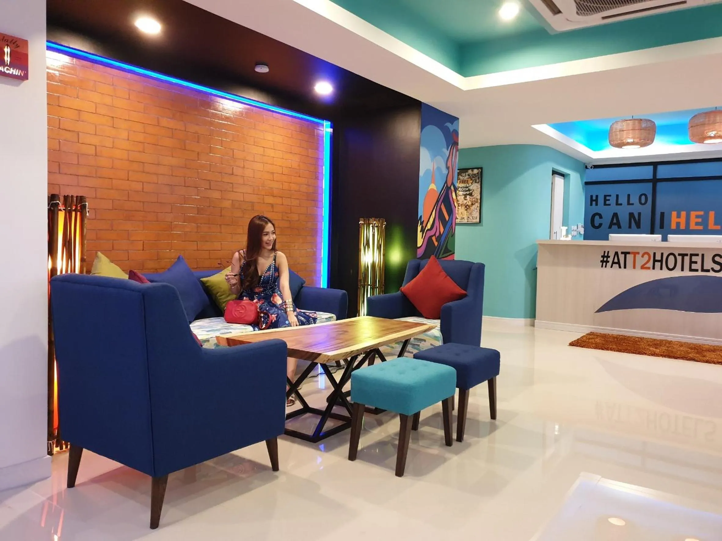 Communal lounge/ TV room in T2 Jomtien Pattaya