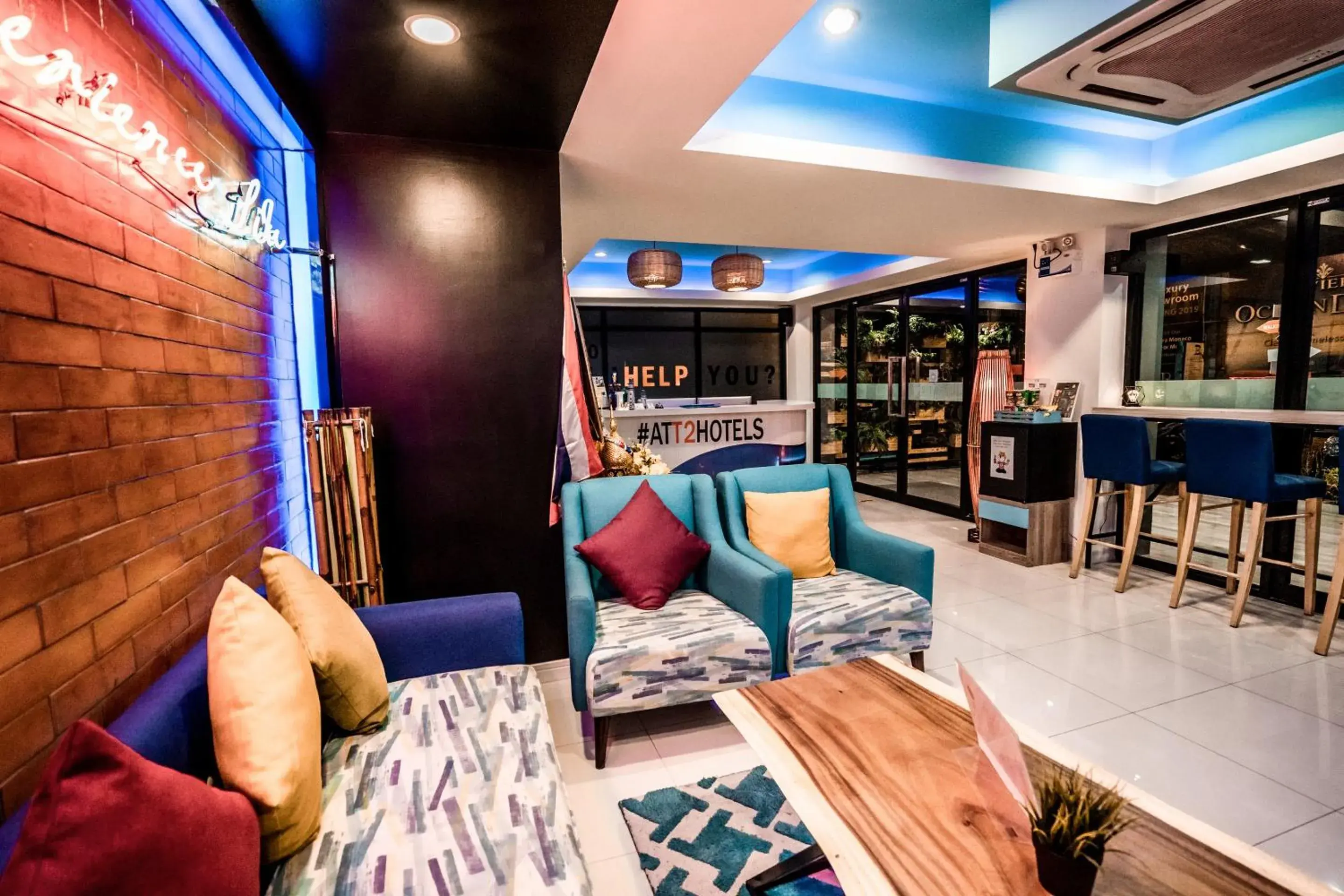 Lobby or reception in T2 Jomtien Pattaya Lobby or reception in T2 Jomtien Pattaya