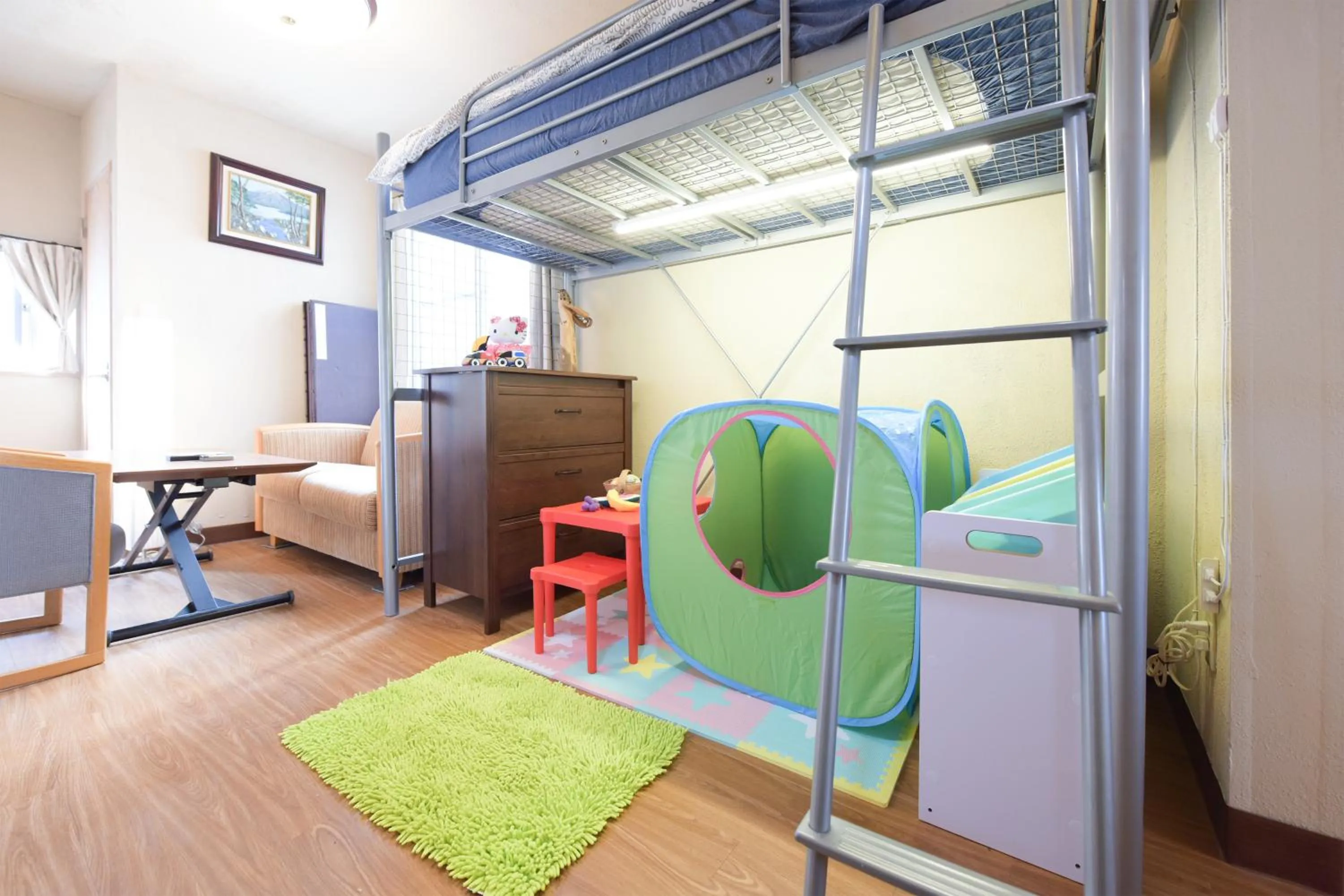 Photo of the whole room, Bed in Yoyogi House