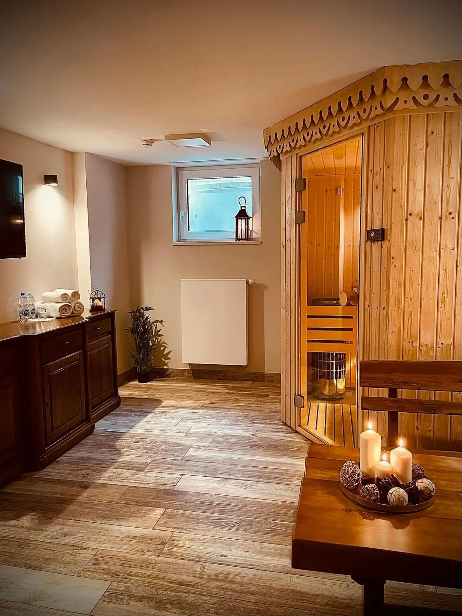 Sauna in Gościniec Folwark Nadawki