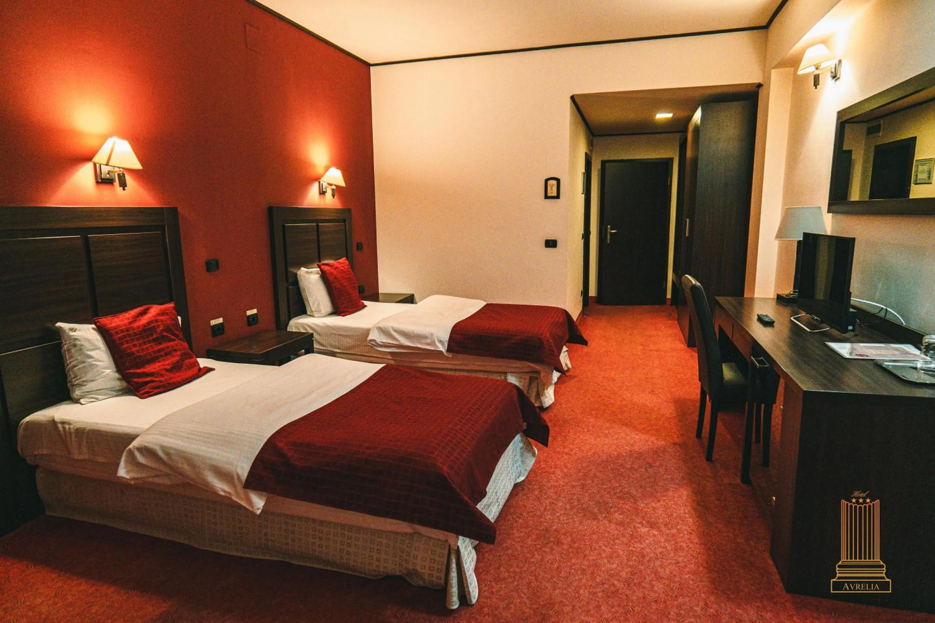 Bed in Hotel Aurelia