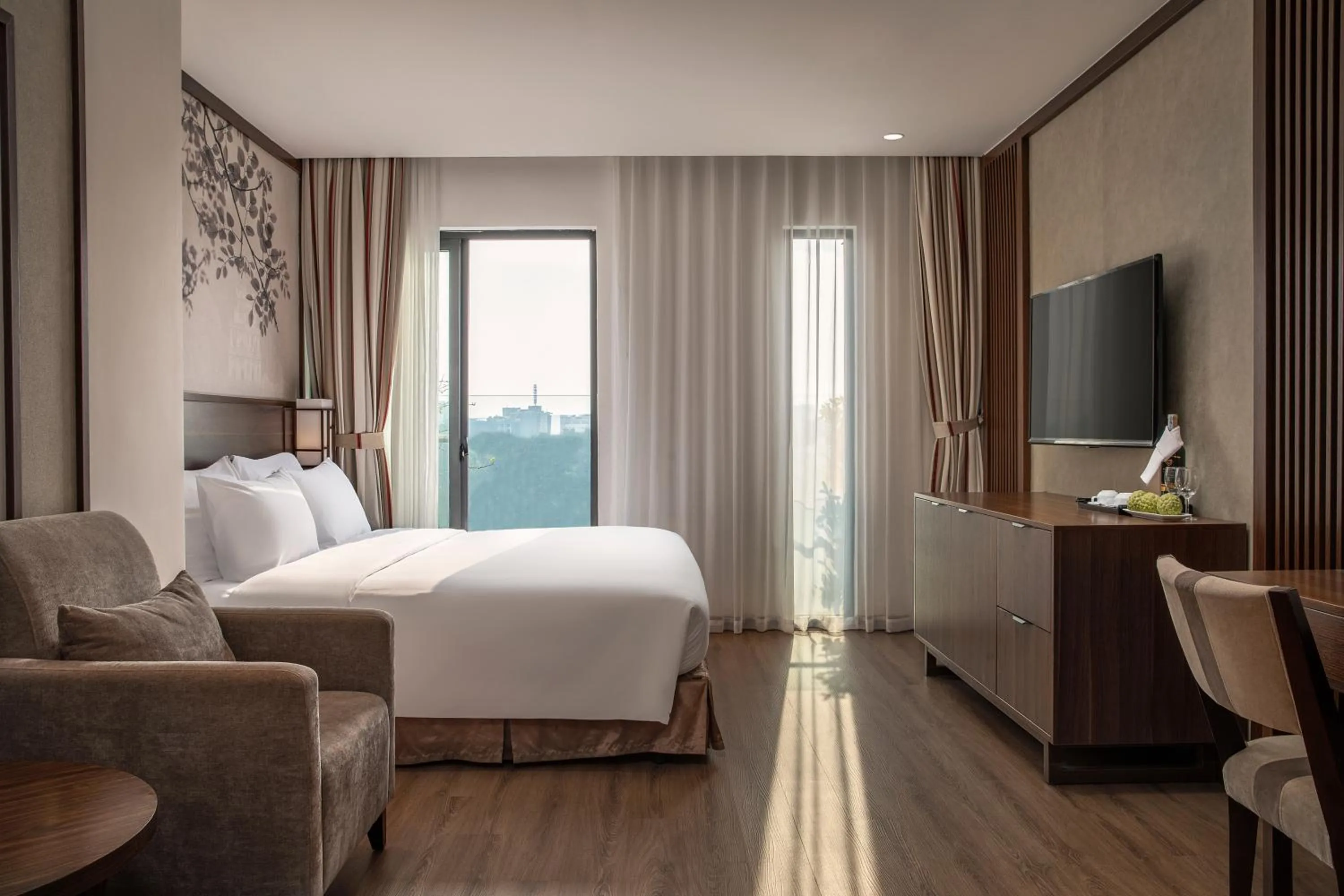 Lake view, Bed in Authentic Hanoi Boutique Hotel