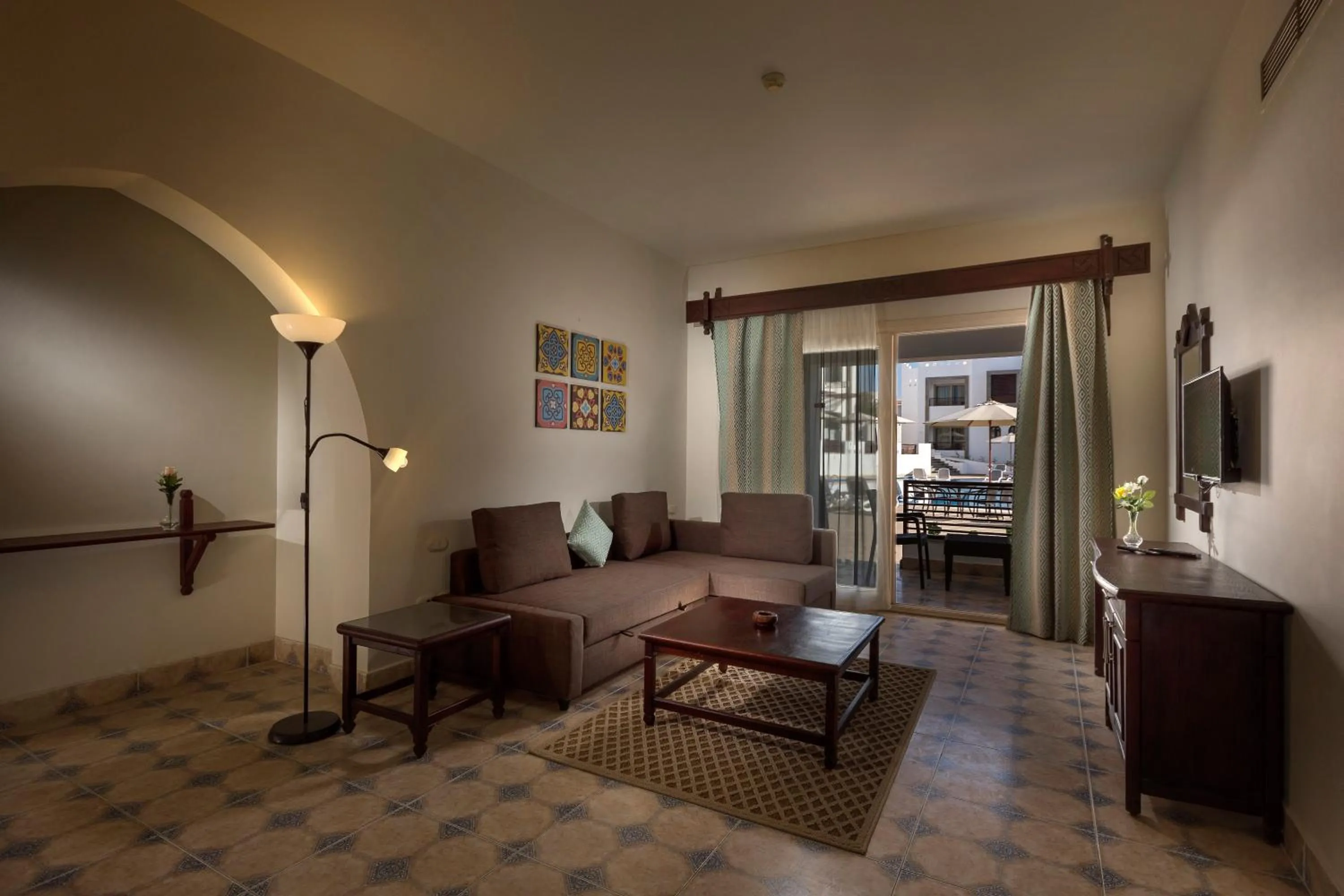 Living room in Mazar Resort & Spa By Kemet