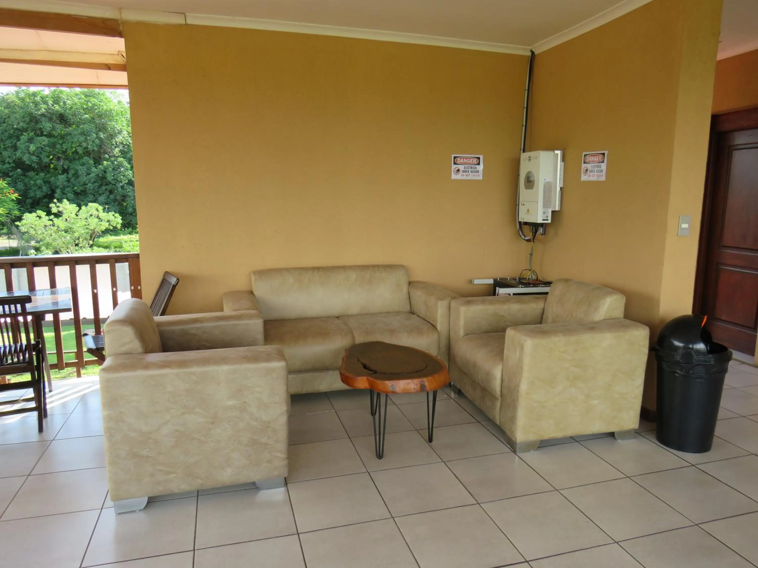 Seating area in Riverview Inn