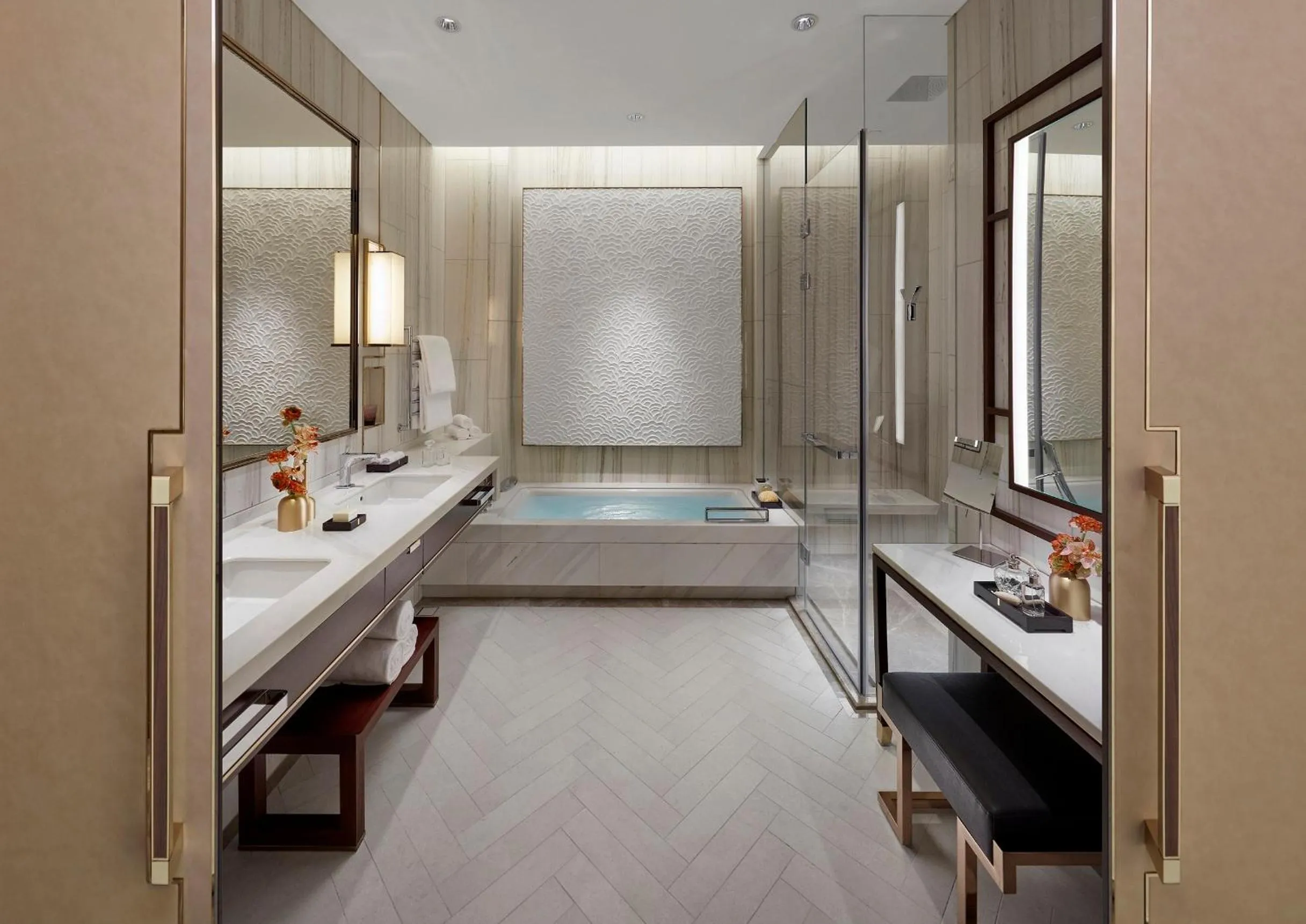 Bathroom in Mandarin Oriental Wangfujing, Beijing