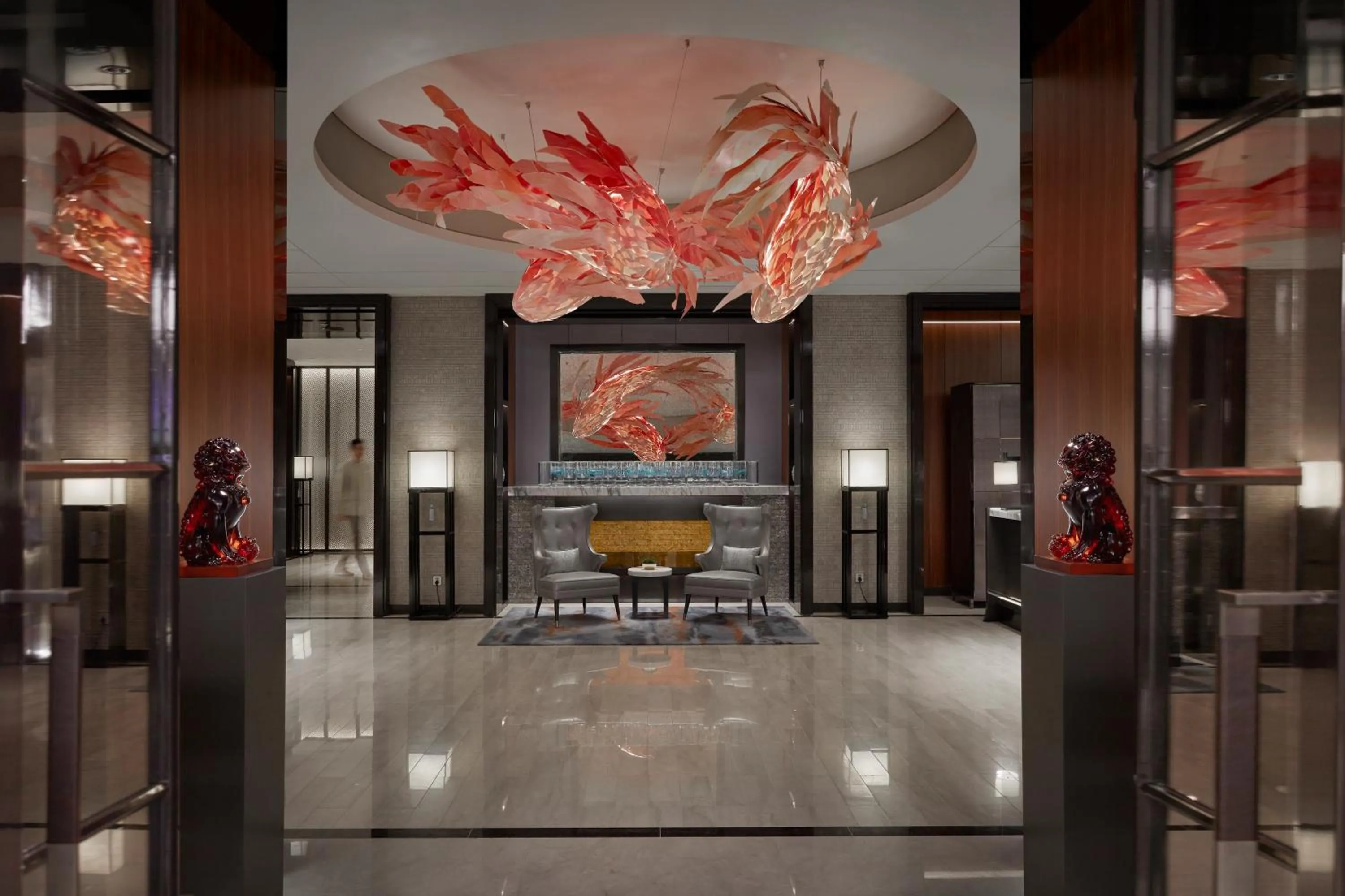 Lobby or reception in Mandarin Oriental Wangfujing, Beijing