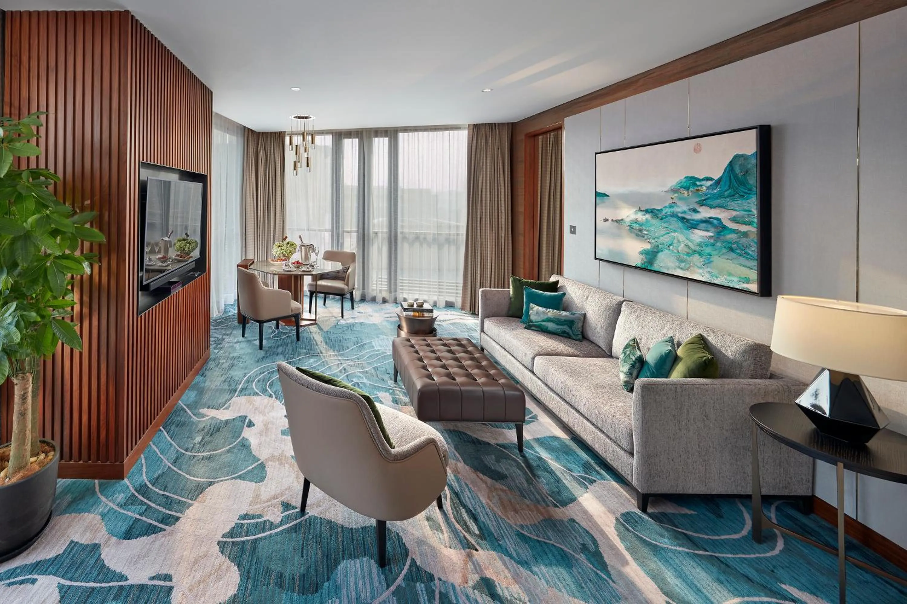 Living room in Mandarin Oriental Wangfujing, Beijing