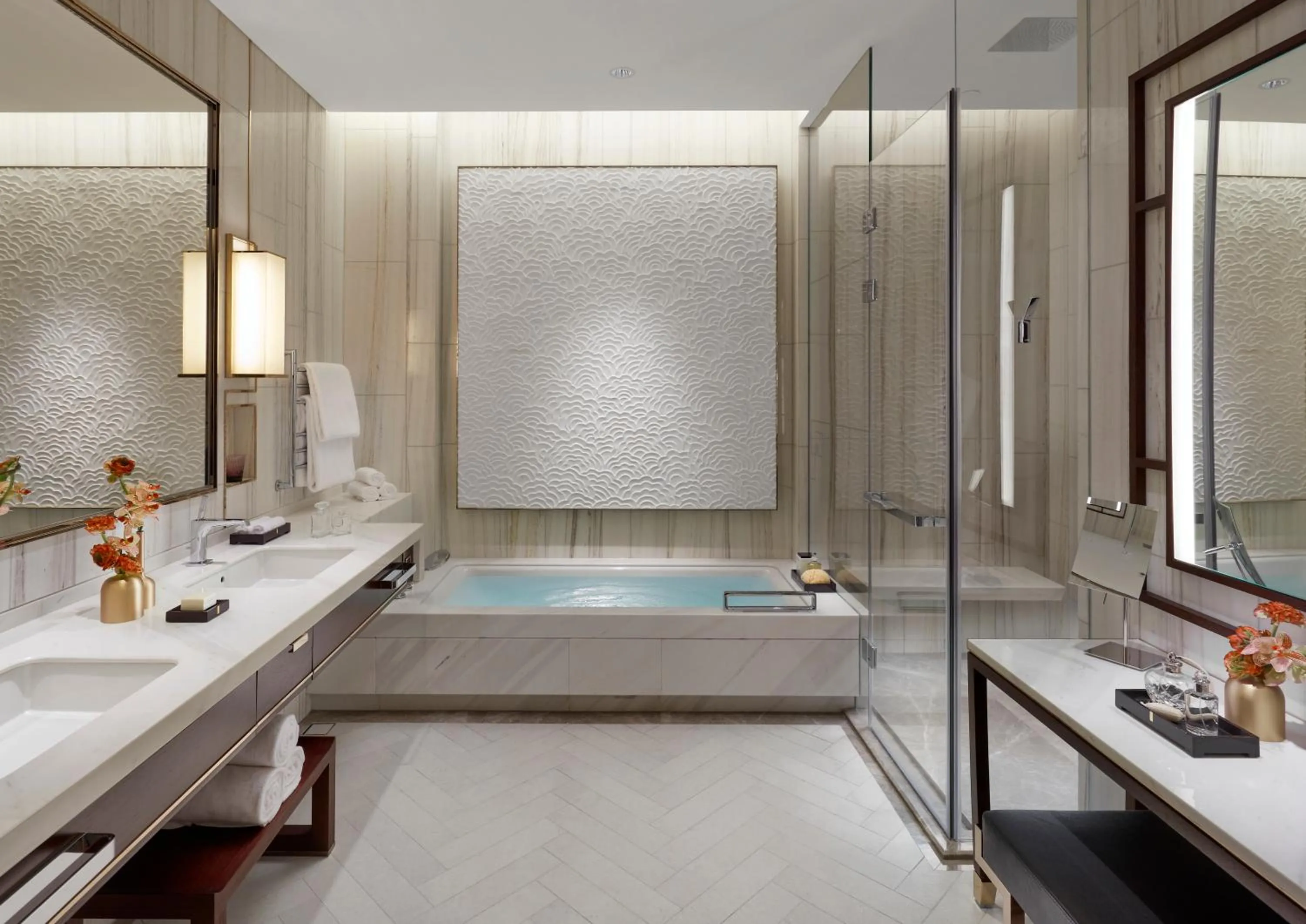 Bathroom in Mandarin Oriental Wangfujing, Beijing