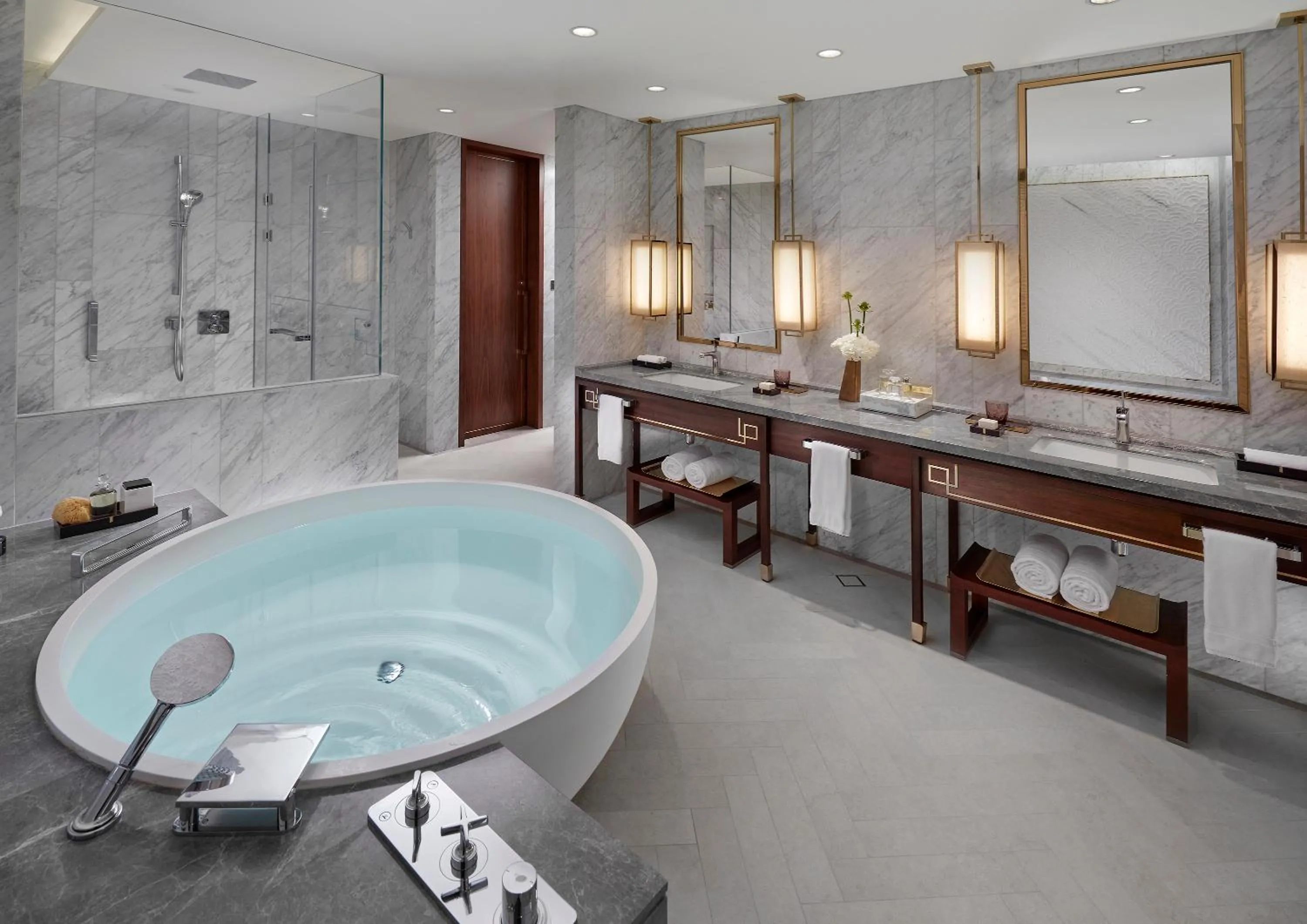 Bathroom in Mandarin Oriental Wangfujing, Beijing