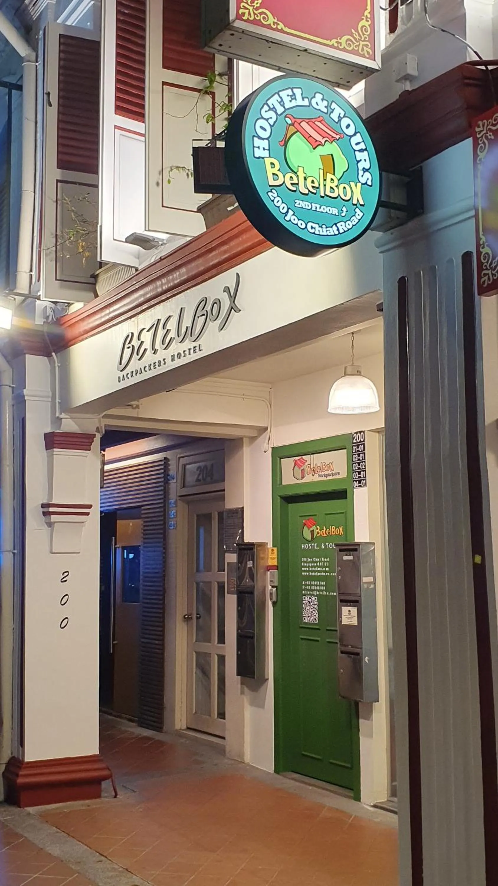 Street view in Betel Box Backpackers Hostel