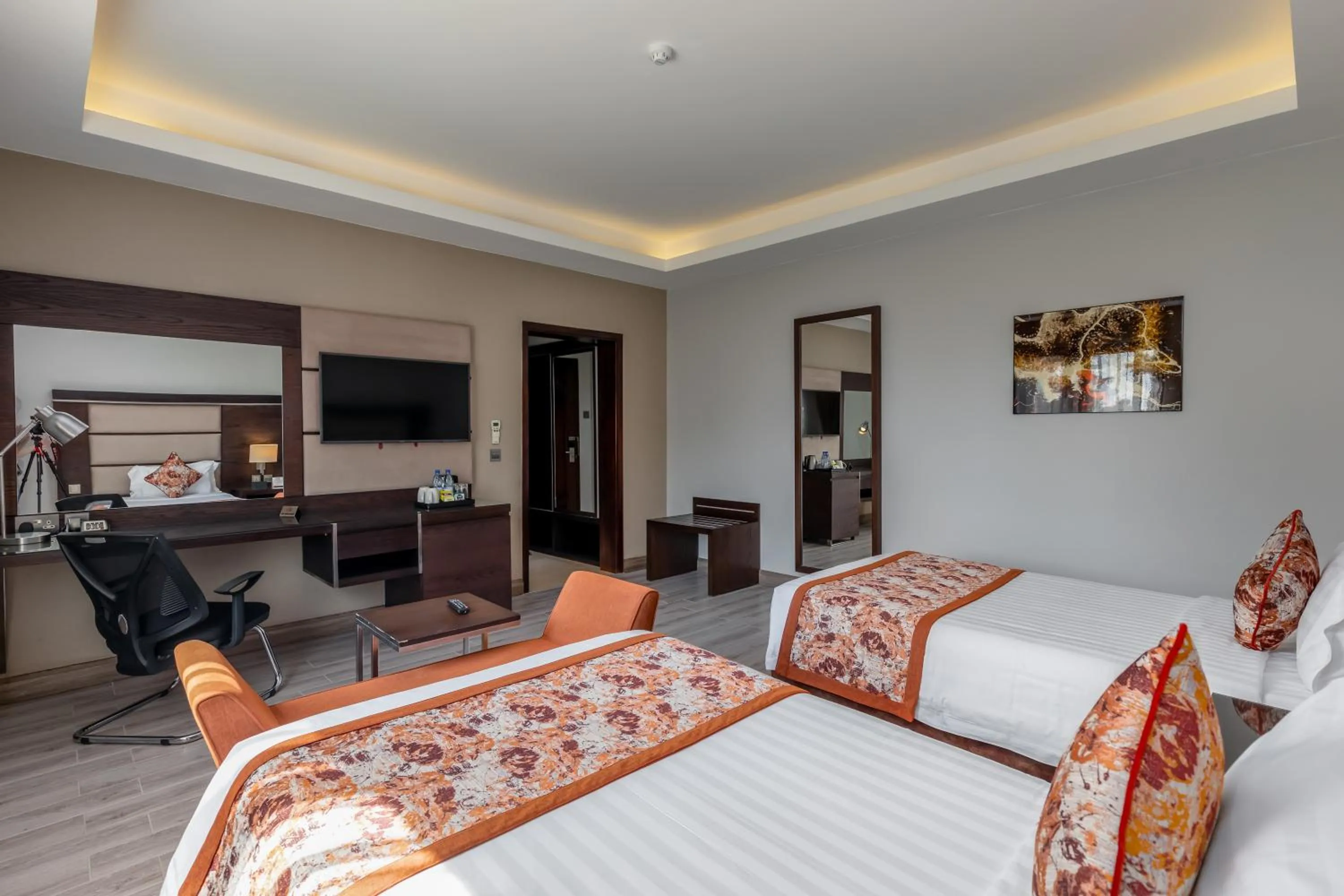 Bedroom, Bed in Athena Hotel Kampala