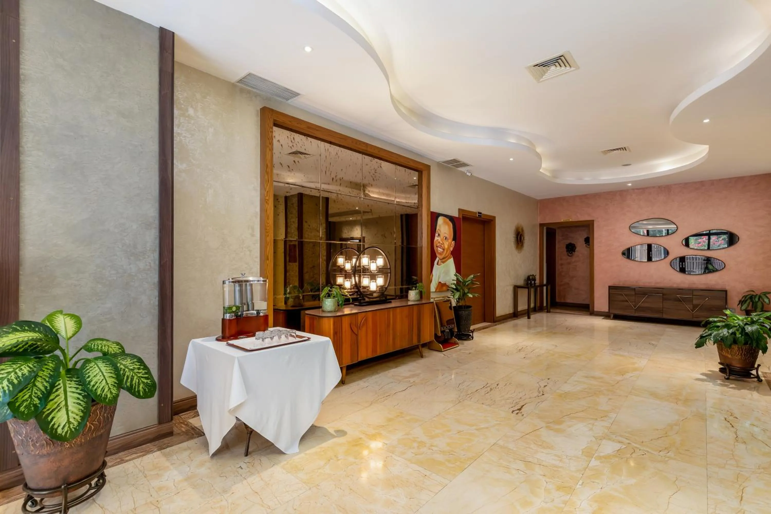 Lobby or reception in Athena Hotel Kampala