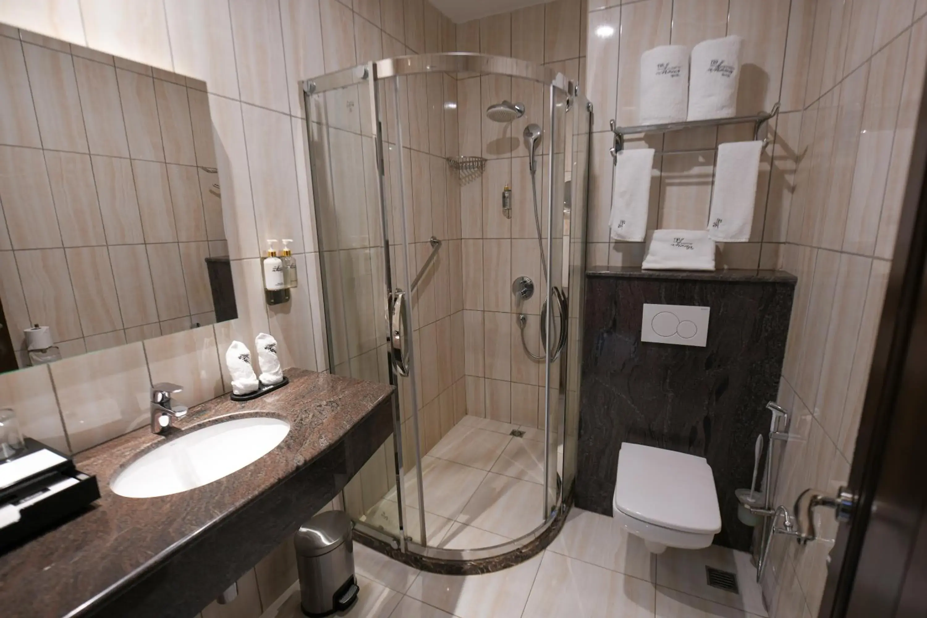 Bathroom in Athena Hotel Kampala Bathroom in Athena Hotel Kampala