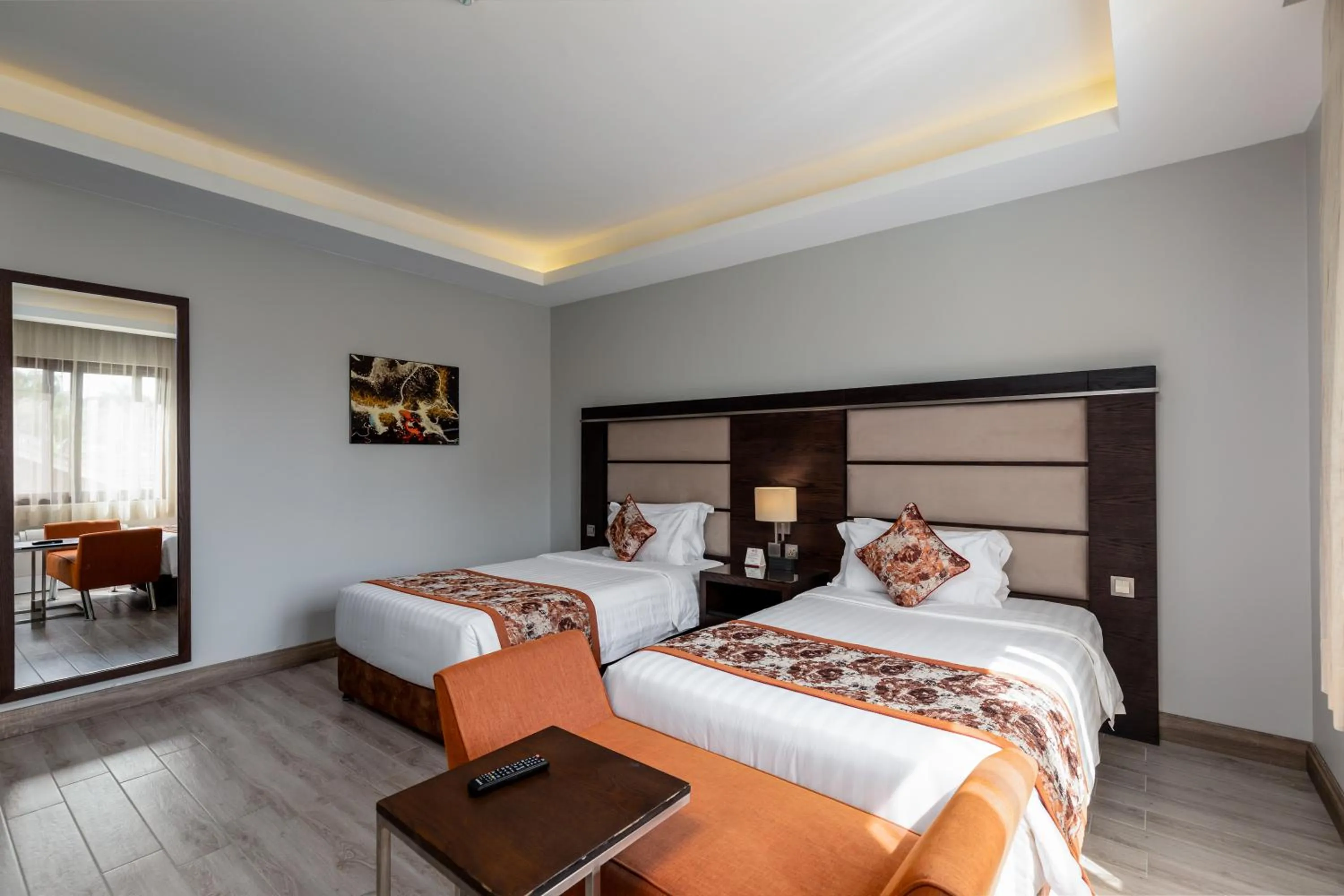 Bedroom, Bed in Athena Hotel Kampala