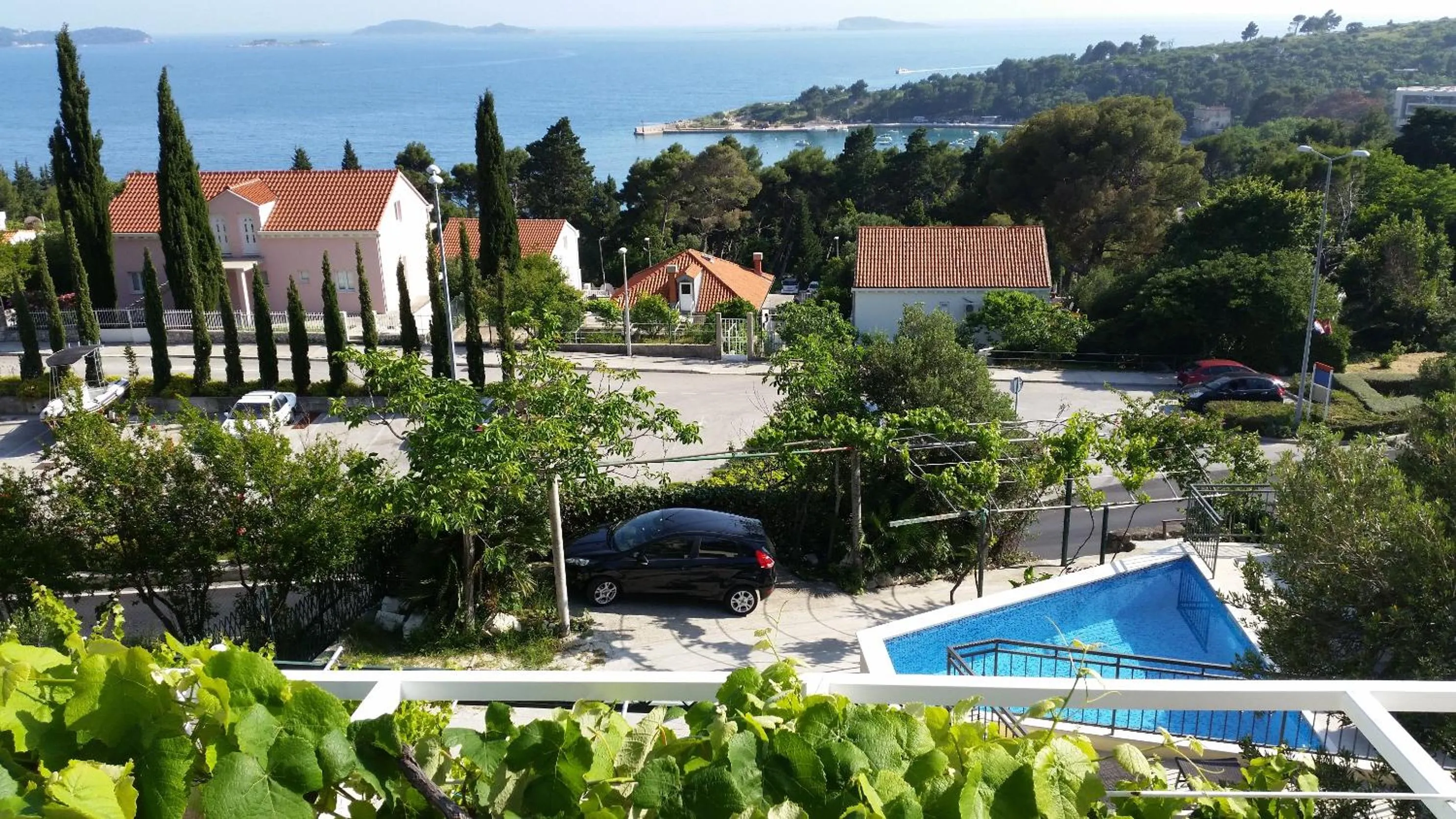 Pool view in Apartments Kust