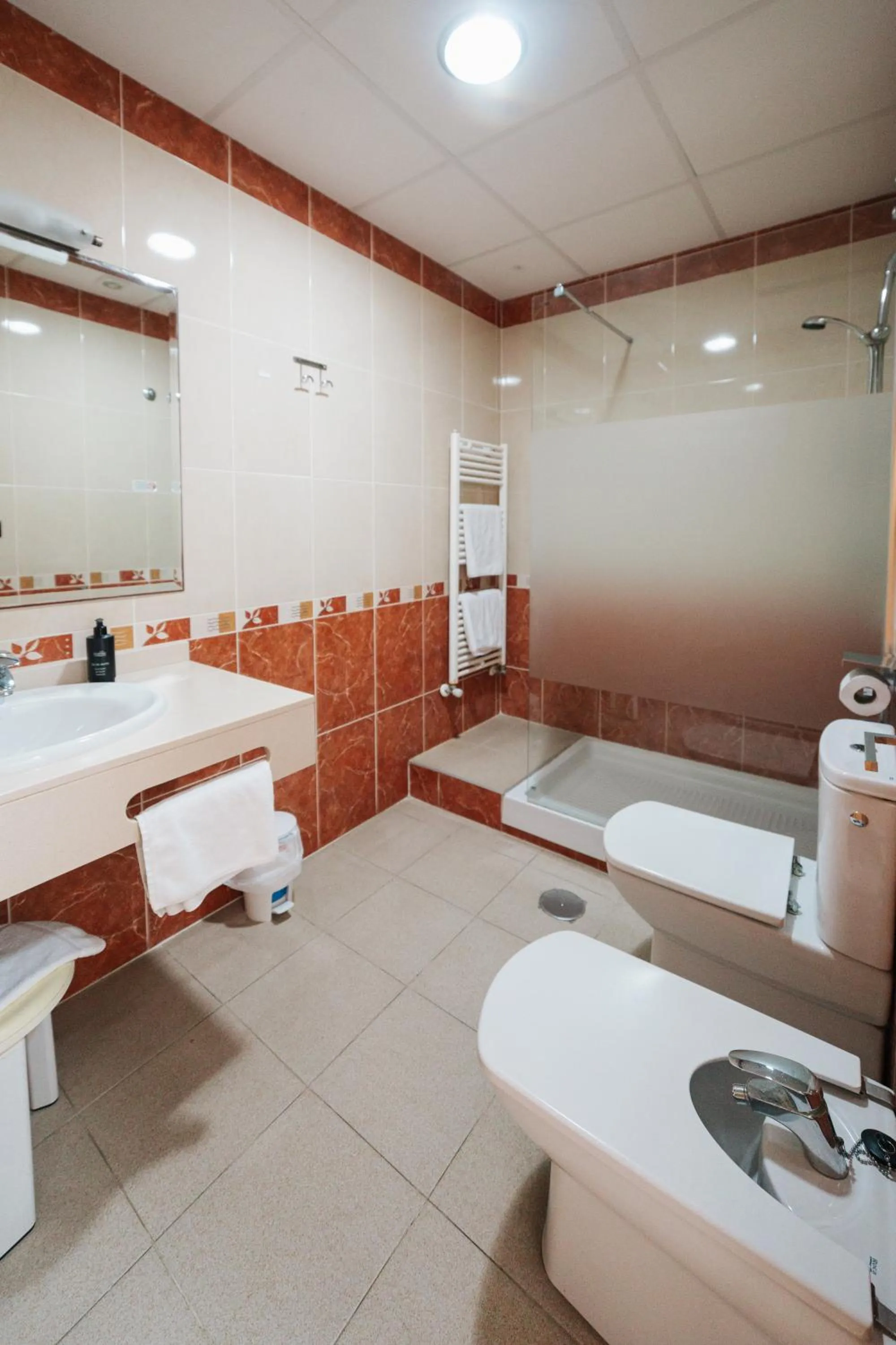 Shower in Hotel La Familia