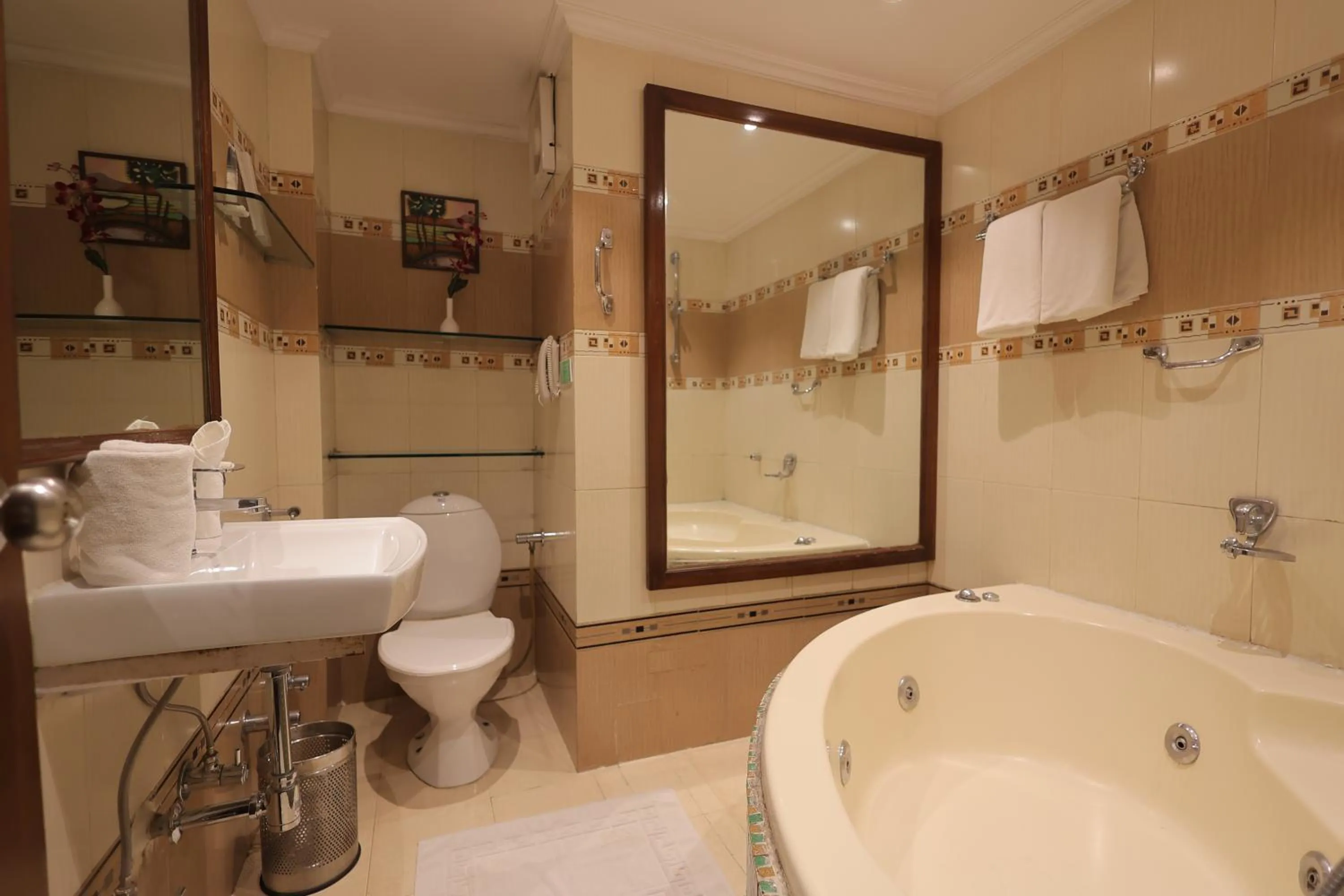 Bathroom in Regenta Orko's Haridwar, Motichur , 10 min from Har ki Pauri