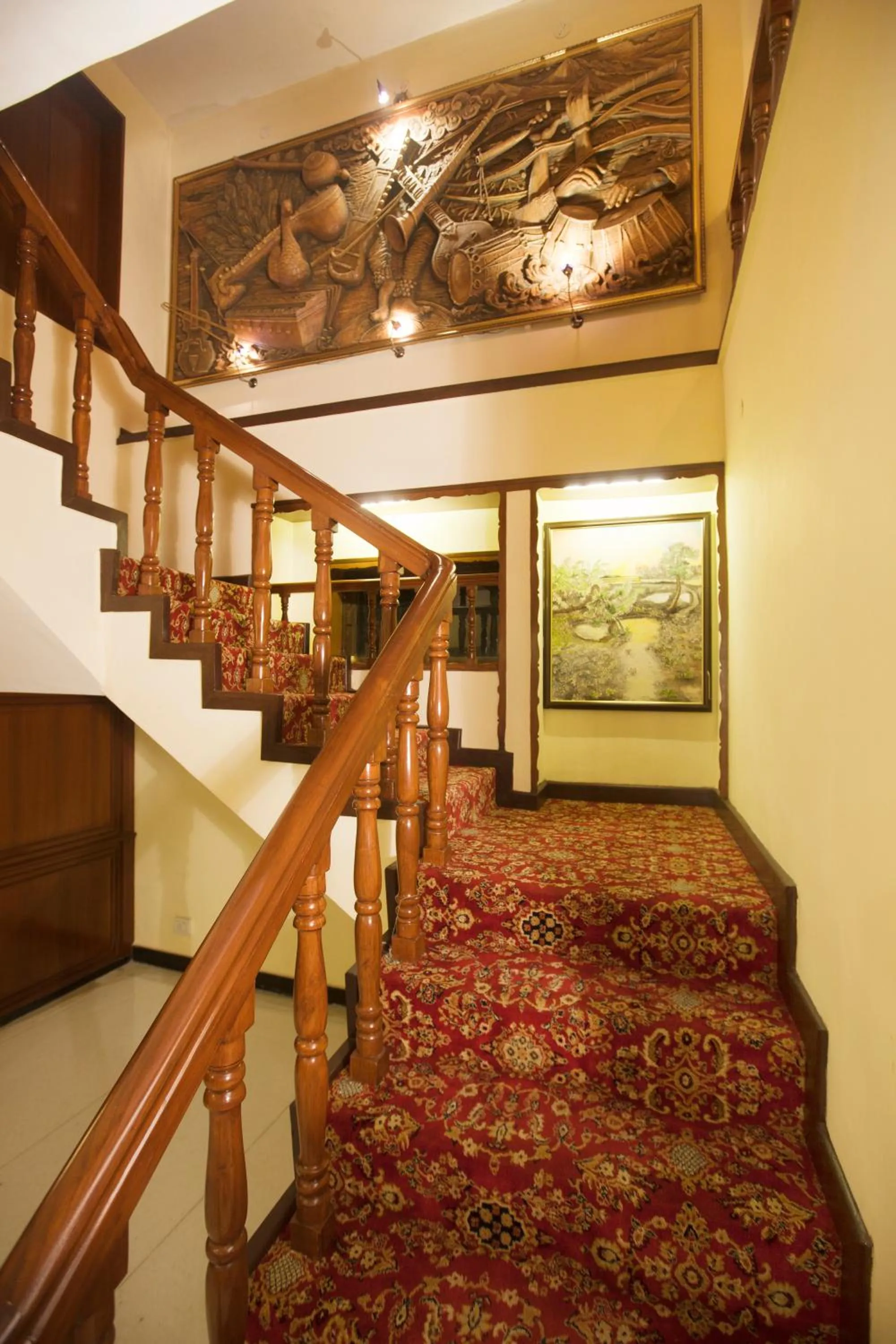 Decorative detail in Regenta Orko's Haridwar, Motichur , 10 min from Har ki Pauri