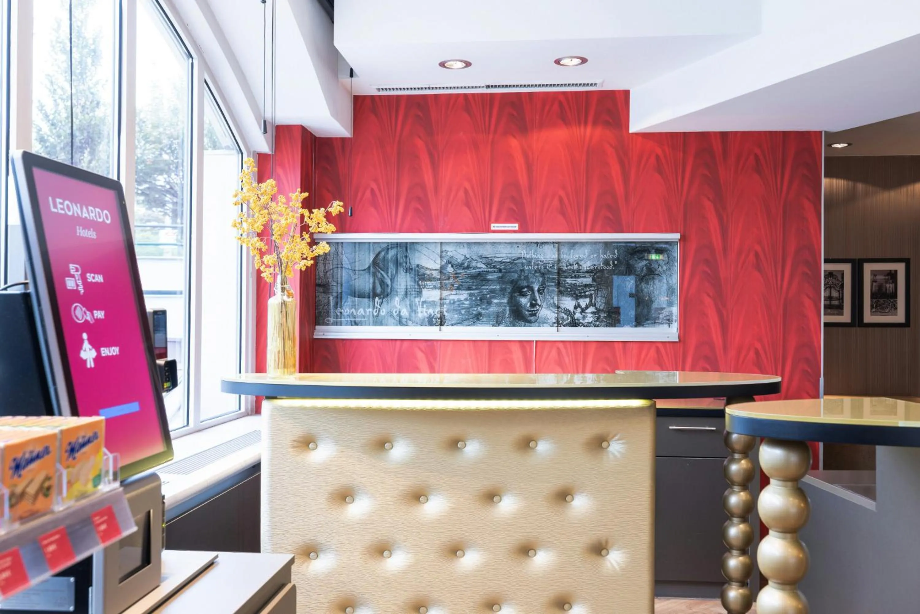 Lobby or reception in Leonardo Vienna Westbahnhof