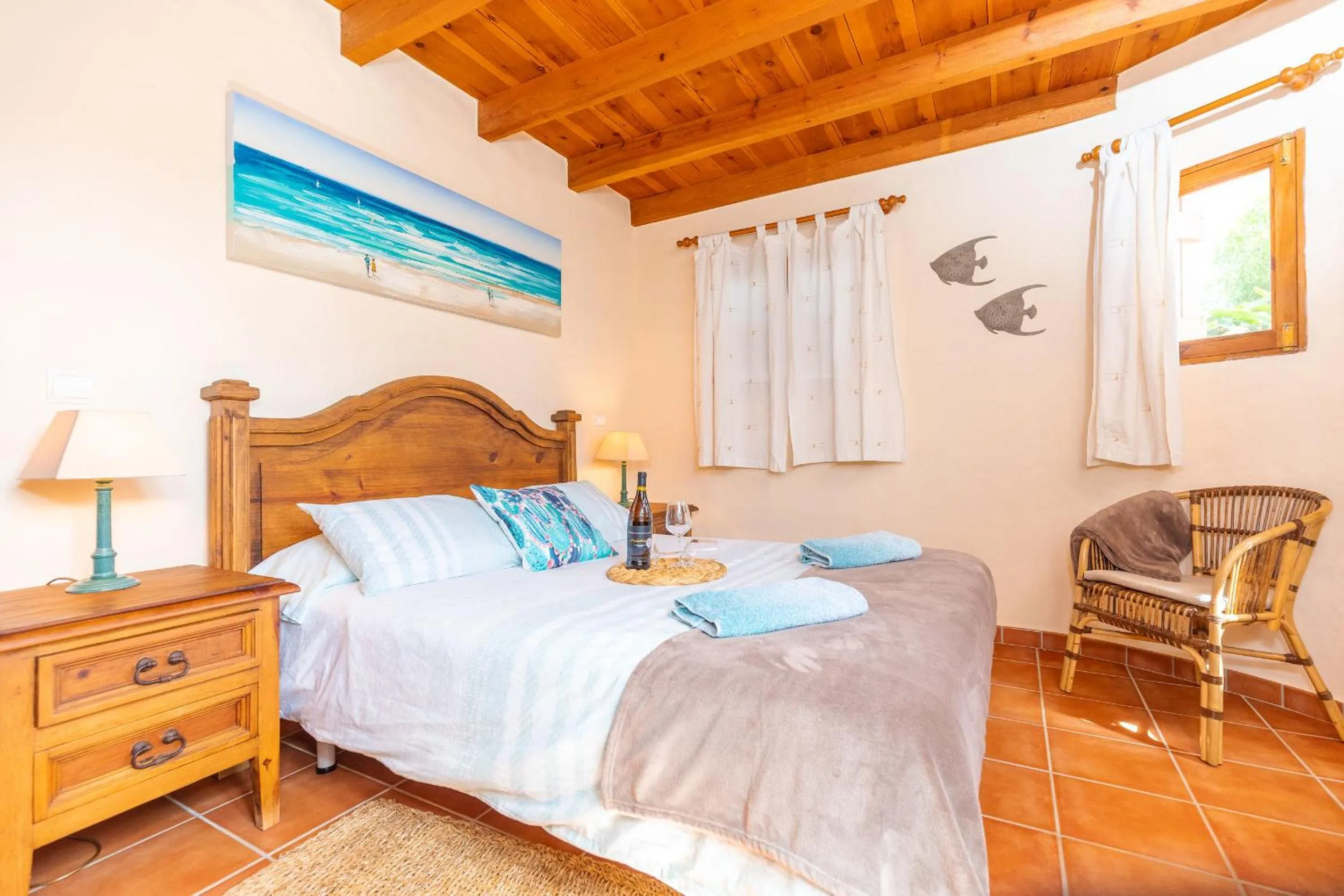 Bed in Surfescape Fuerteventura